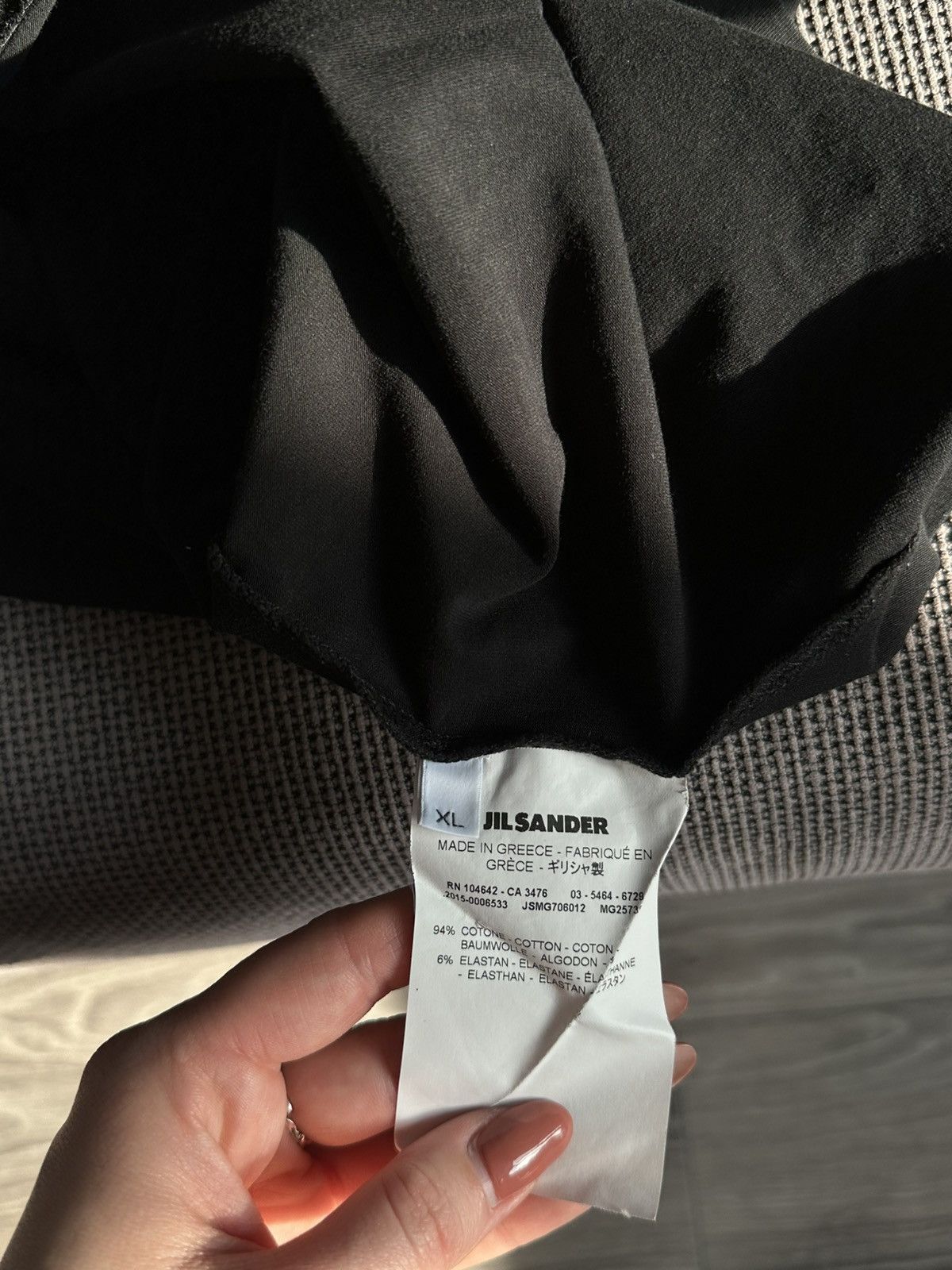 Jil Sander × Vintage Basic Jil Sander black t-shirt Size L / US 10 / IT 46 - 8 Thumbnail