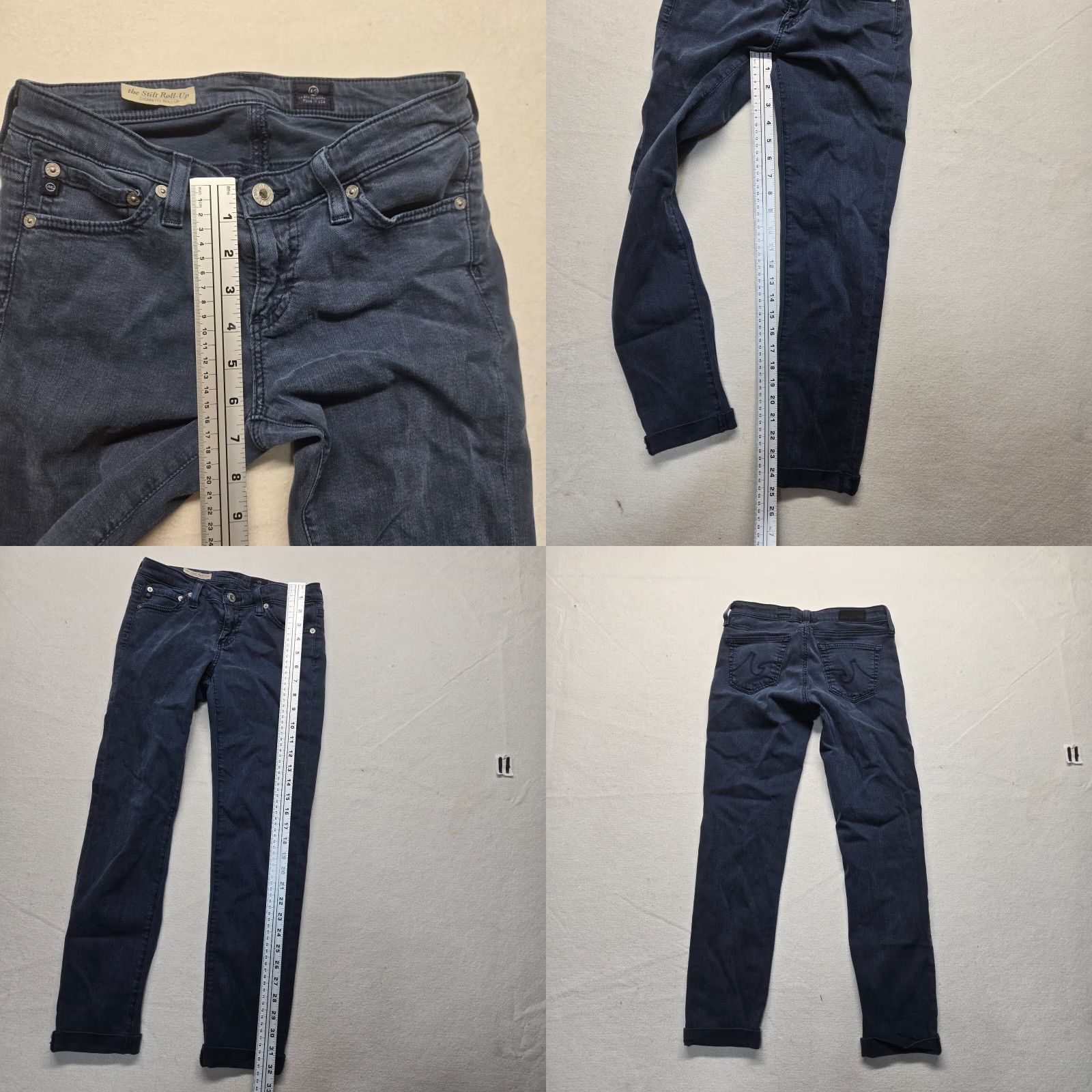 Vintage Adriano Goldschmied Jeans Women’s 25R The Stilt Cigarette Dark Wash Blue Skinny Adult Female Winter 90s? Size 42" / US 20 - 8 Thumbnail