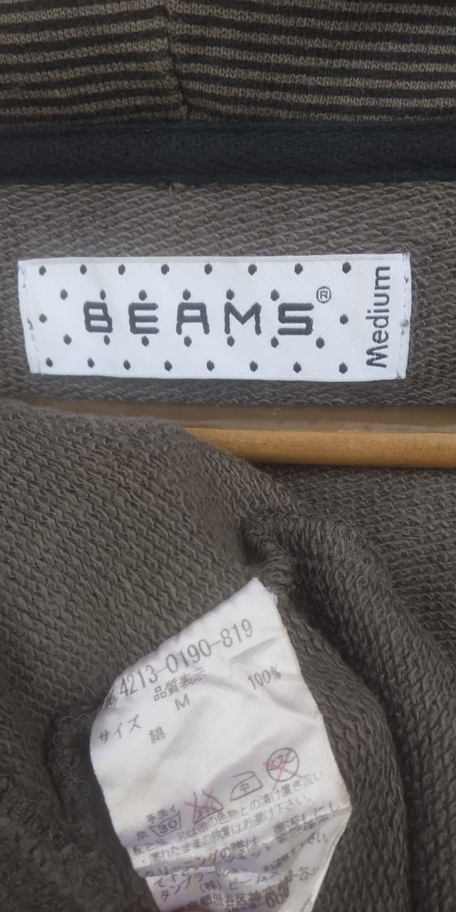 Beams Plus Beams stripe zipper hoodie Size US M / EU 48-50 / 2 - 8 Thumbnail