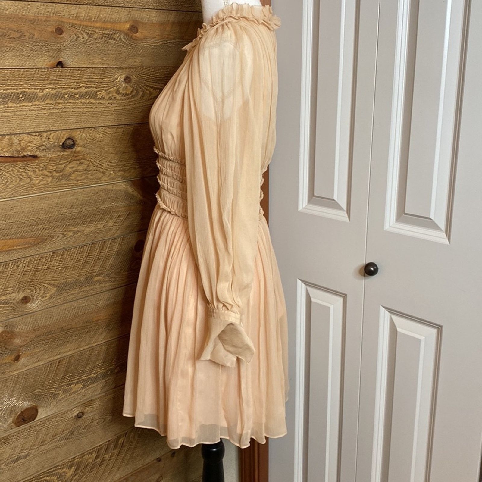 Rebecca Taylor Rebecca Taylor Silk Keyhole Mini Dress Blush pink Size 0 Size XS / US 0-2 / IT 36-38 - 8 Thumbnail