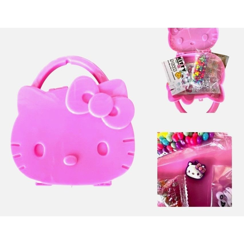 Japanese Brand New Sanrio Hello Kitty Pink Jewelry Case With Acessories Cra Size ONE SIZE - 2 Thumbnail