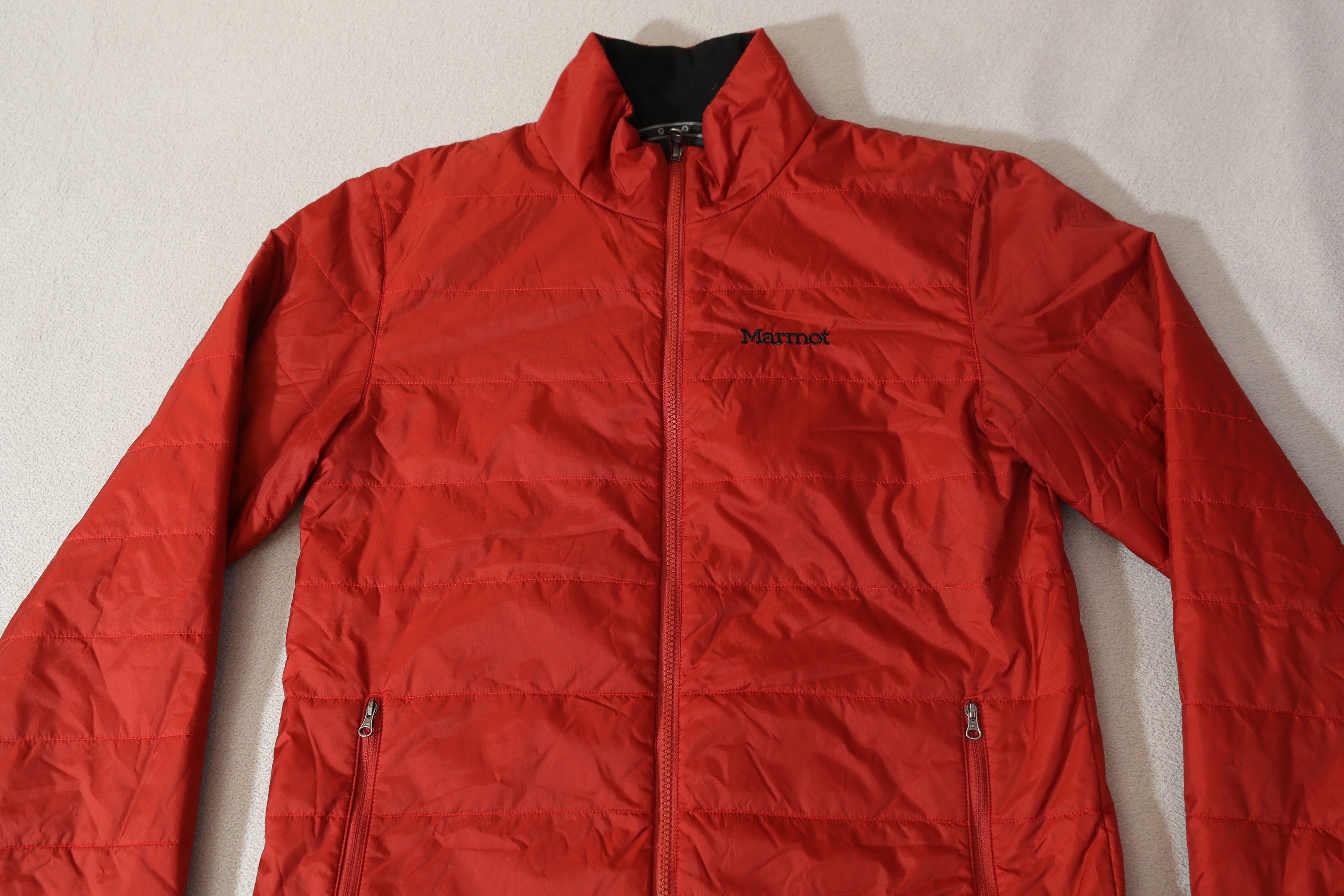 Marmot Marmot Mens Jacket Quilted Red Zip Pockets (L) Size US L / EU 52-54 / 3 - 3 Thumbnail