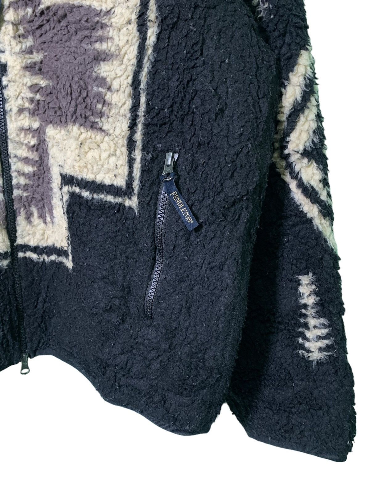 Pendleton × Vintage Vintage Pendleton Fleece Sherpa Jacket Size US M / EU 48-50 / 2 - 7 Thumbnail