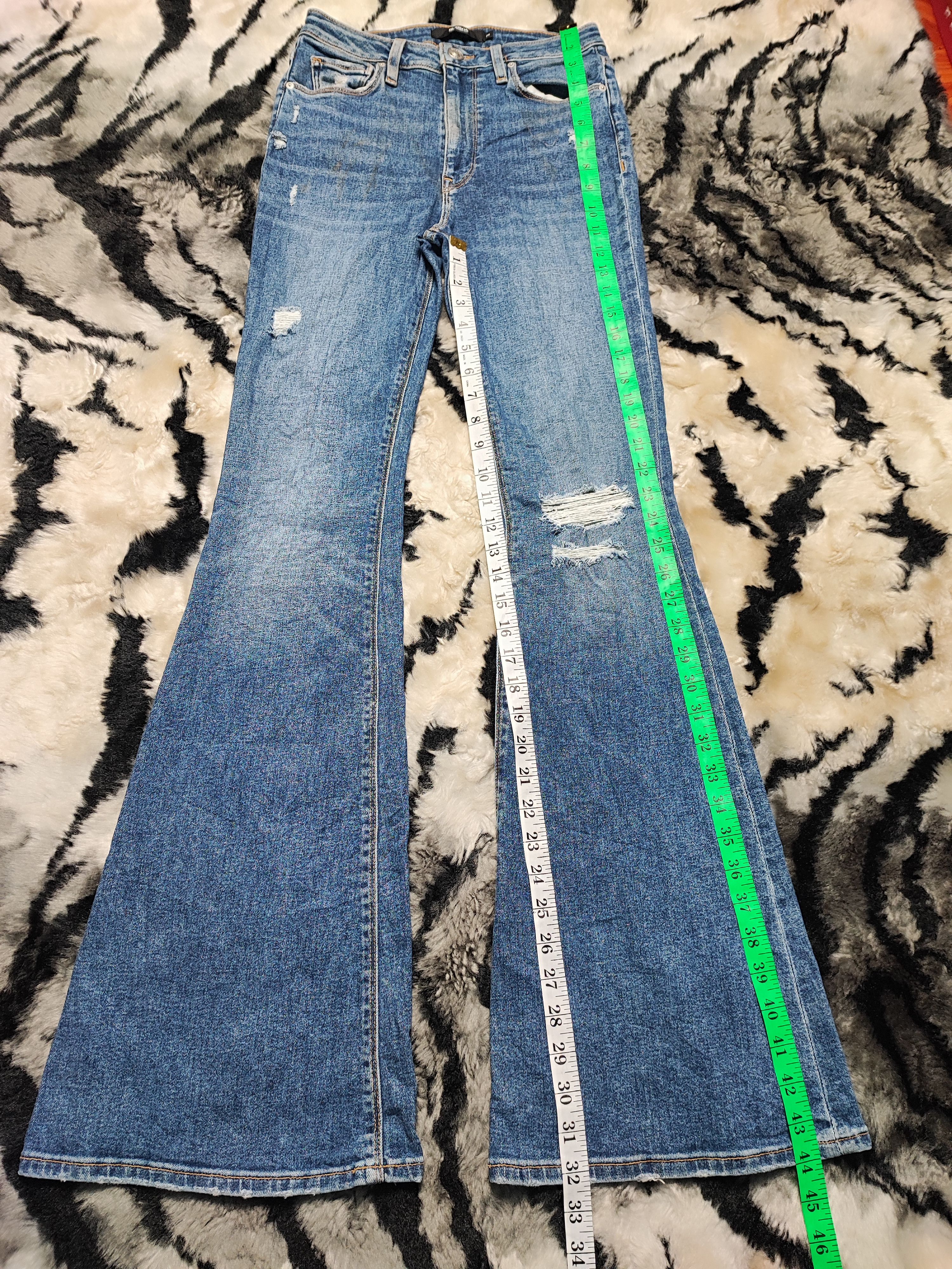 Hudson Hudson Jeans Kick Flare Distressed Denim Size 26" / US 2 / IT 38 - 3 Thumbnail