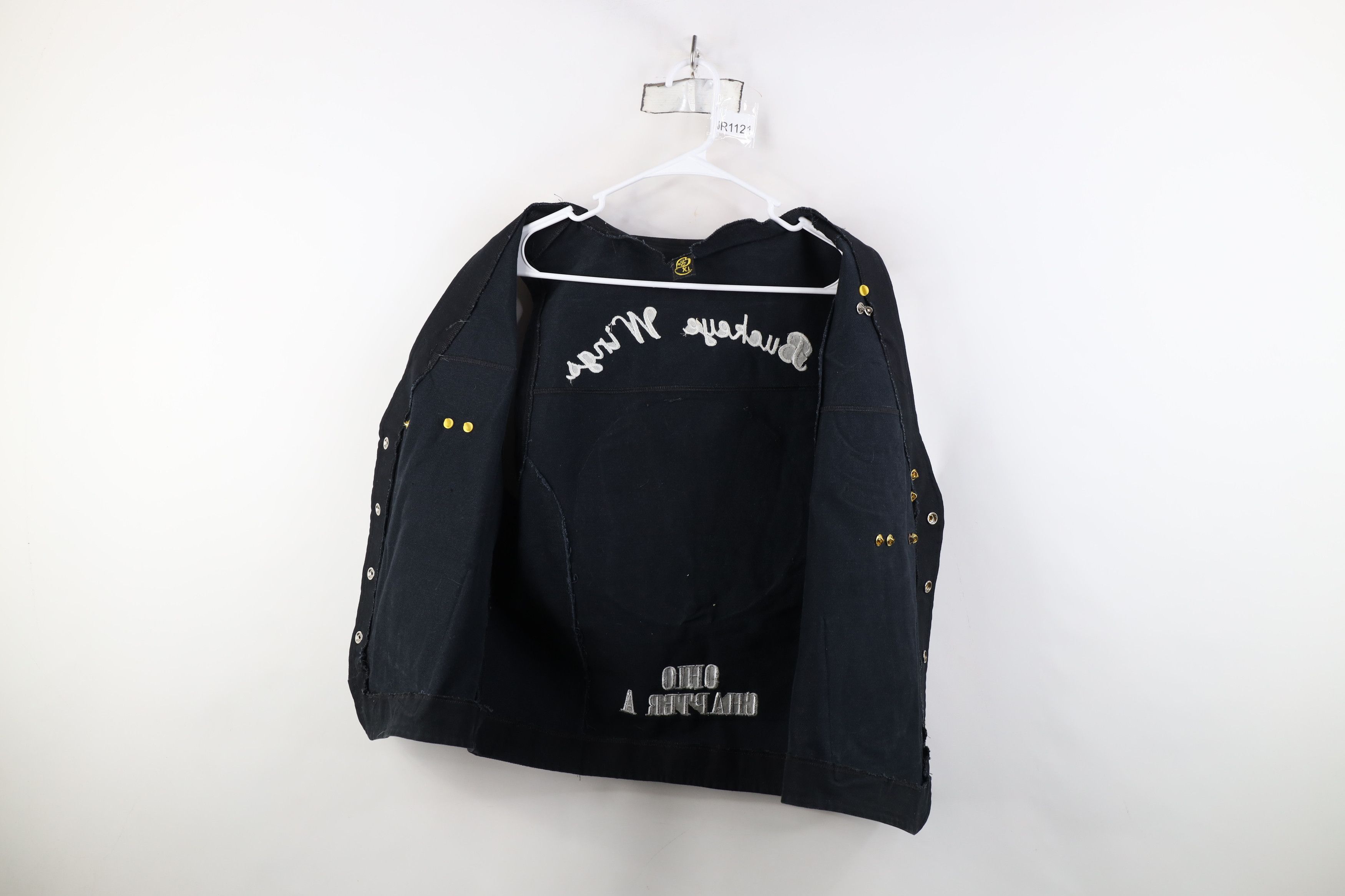 Vintage Vintage Wings GWRRA Button Motorcycle Vest Jacket Black Size US XL / EU 56 / 4 - 12 Thumbnail