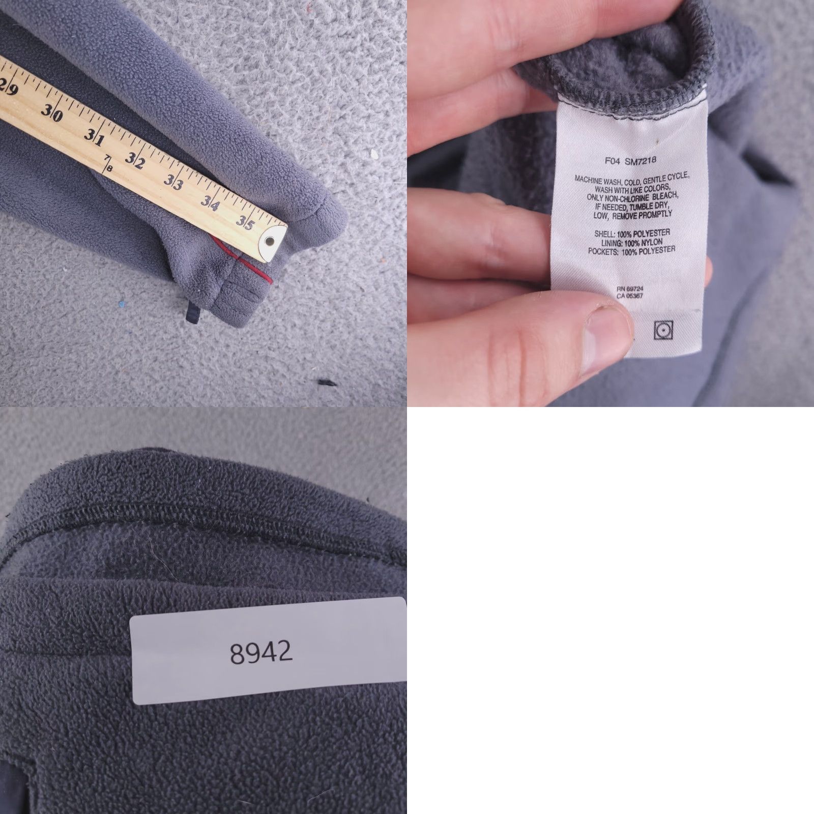 Vintage Columbia Sweater Mens 2XL Gray Fleece Full Zip Vertex Interchange Vintage Size US XXL / EU 58 / 5 - 9 Thumbnail