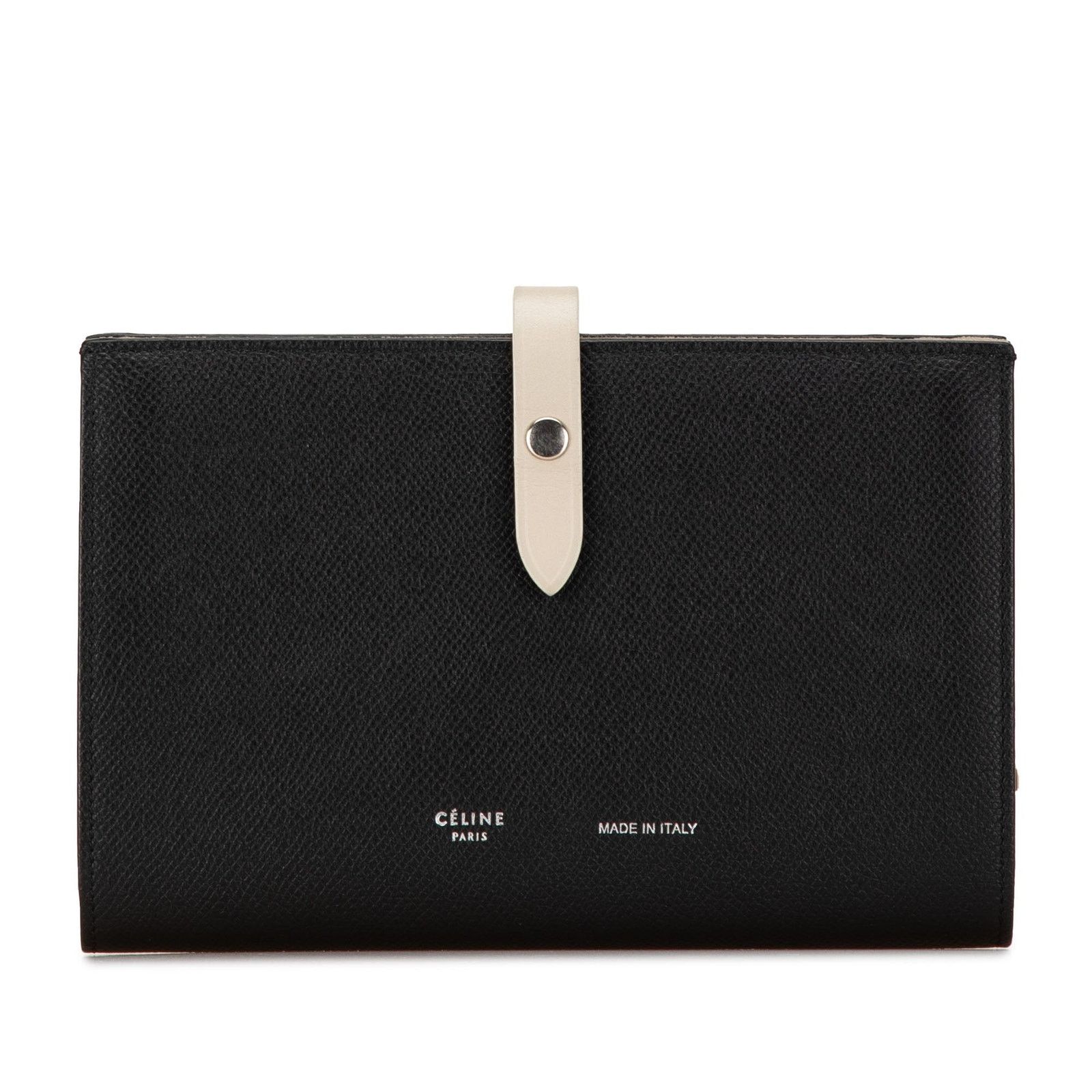 Celine Celine Fine Strap Nino Trifold Wallet Compact Leather