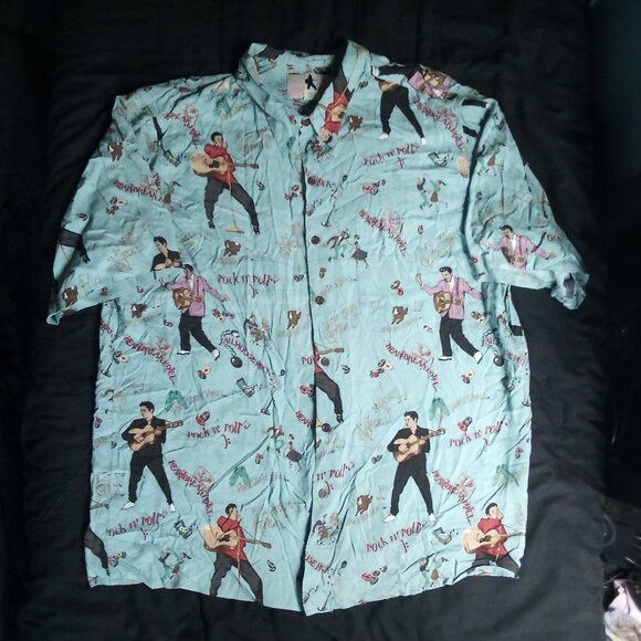 Reyn Spooner Vintage Reyn Spooner Elvis Presley Hawaiian Shirt Size US XXL / EU 58 / 5 - 2 Thumbnail