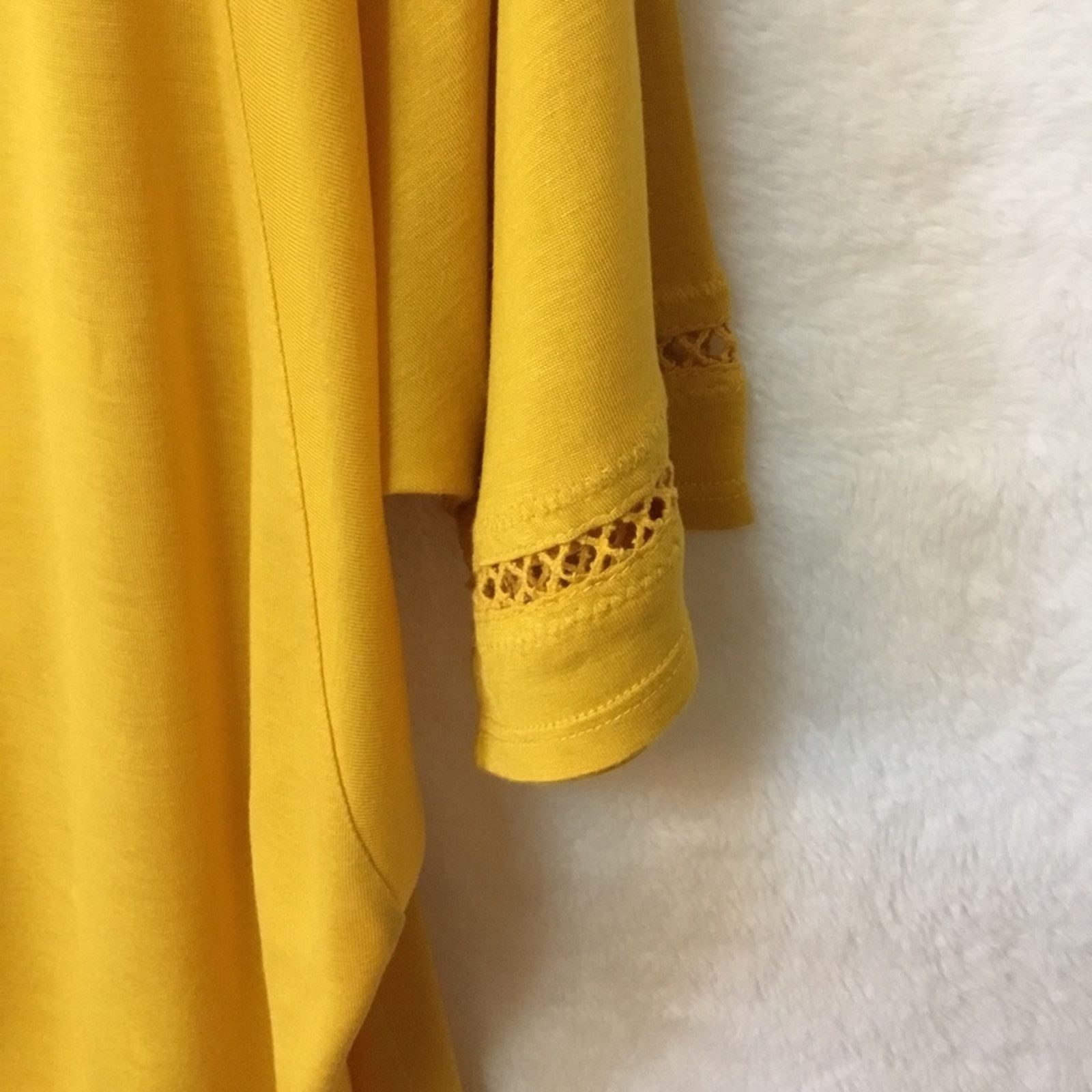 Other Anthropologie One September Yellow Embroidered Shirt Size S / US 4 / IT 40 - 9 Thumbnail