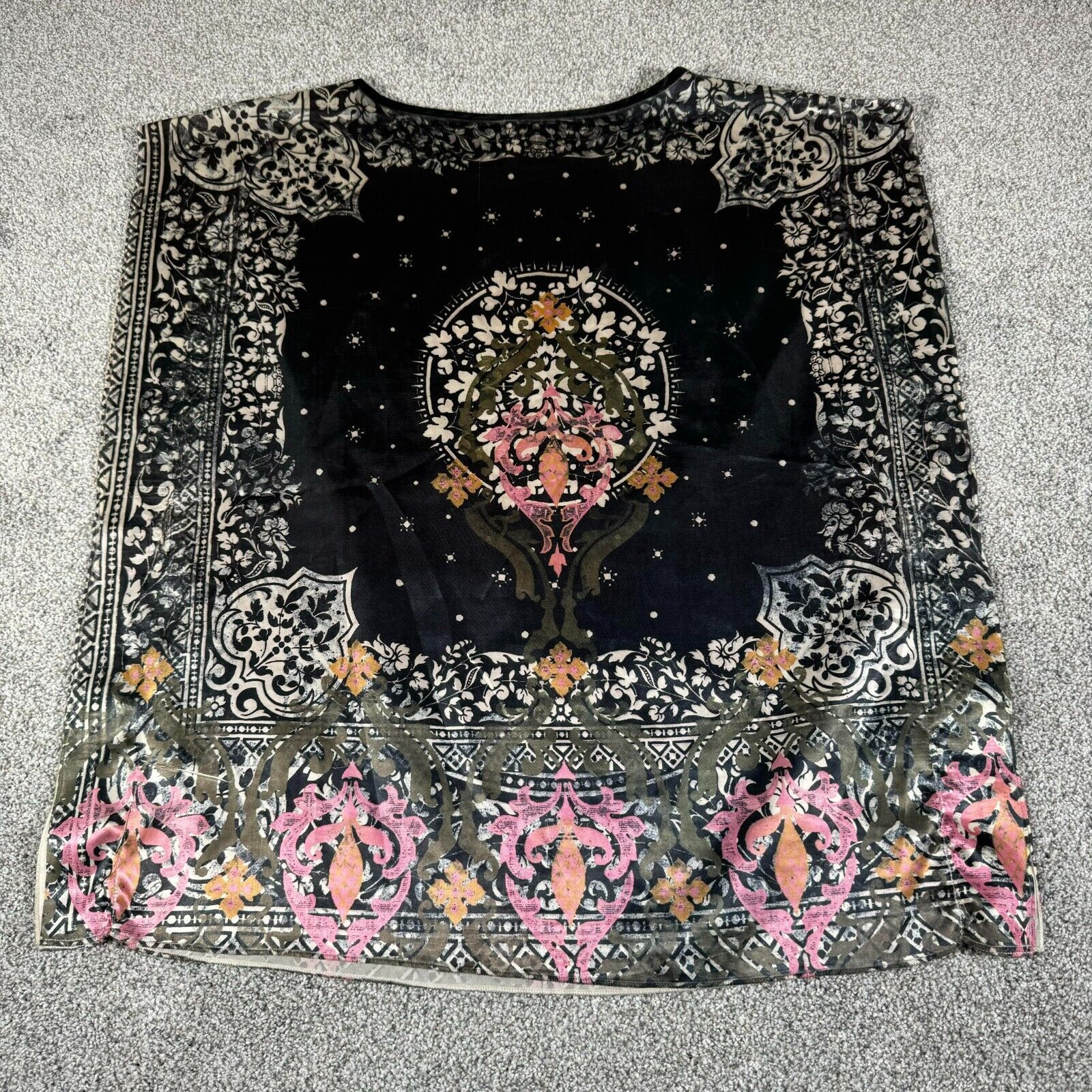 Other Whimsigoth Satin Top S Celestial Baroque Floral Witchy Boho Size S / US 4 / IT 40 - 5 Thumbnail