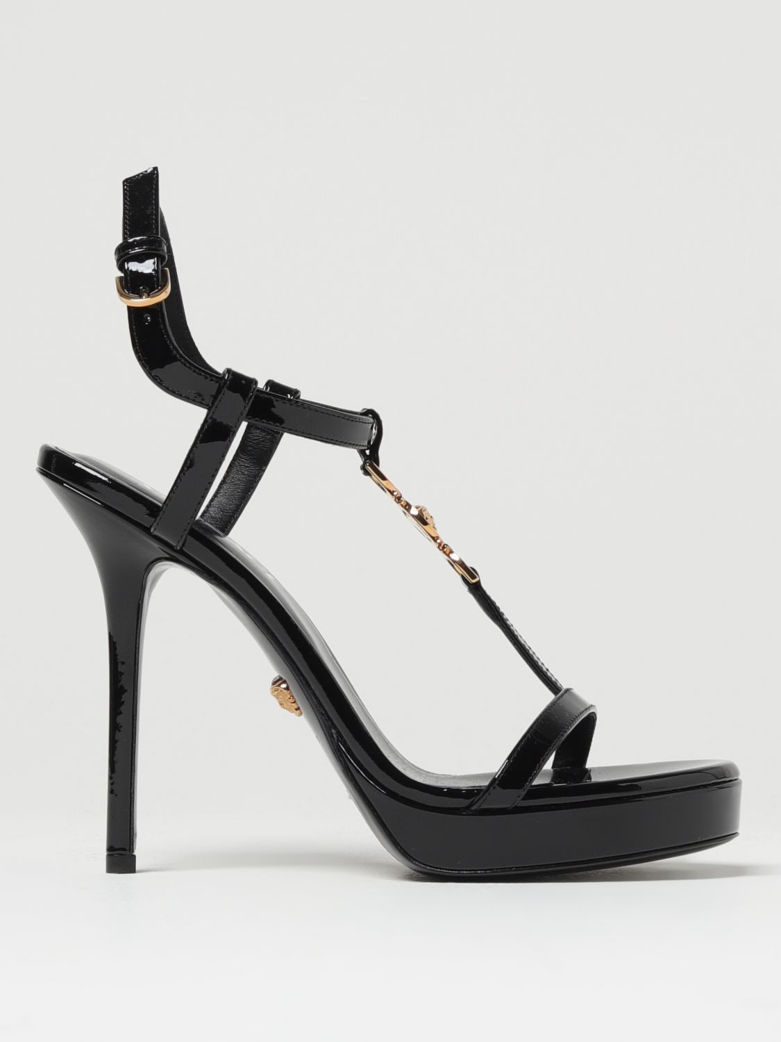 image of Versace Heel Shoesed Sandals Woman Black, Women's (Size 8)