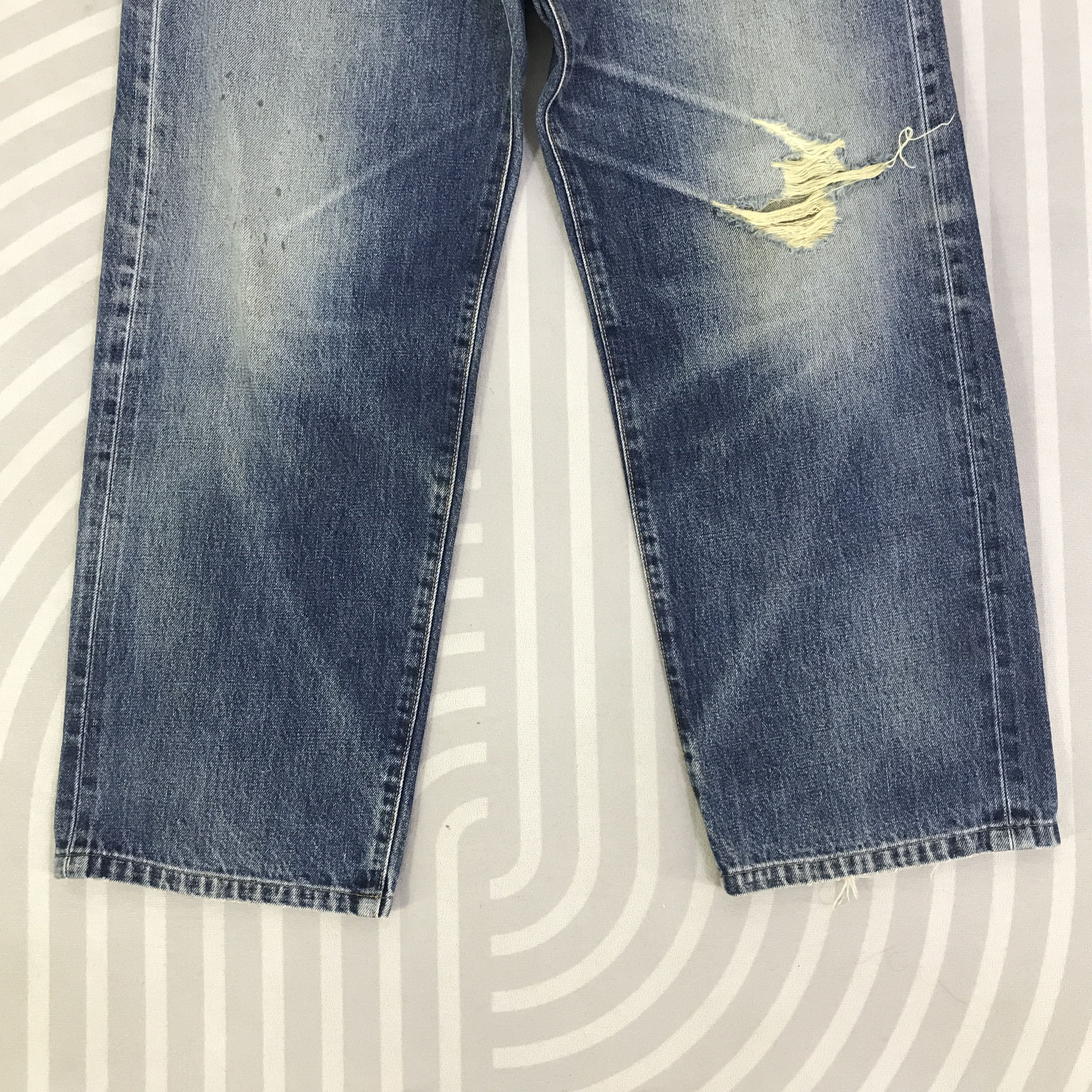 Japanese Brand Vintage Bobson Distressed Jeans pants K74B14 Size US 32 / EU 48 - 3 Thumbnail