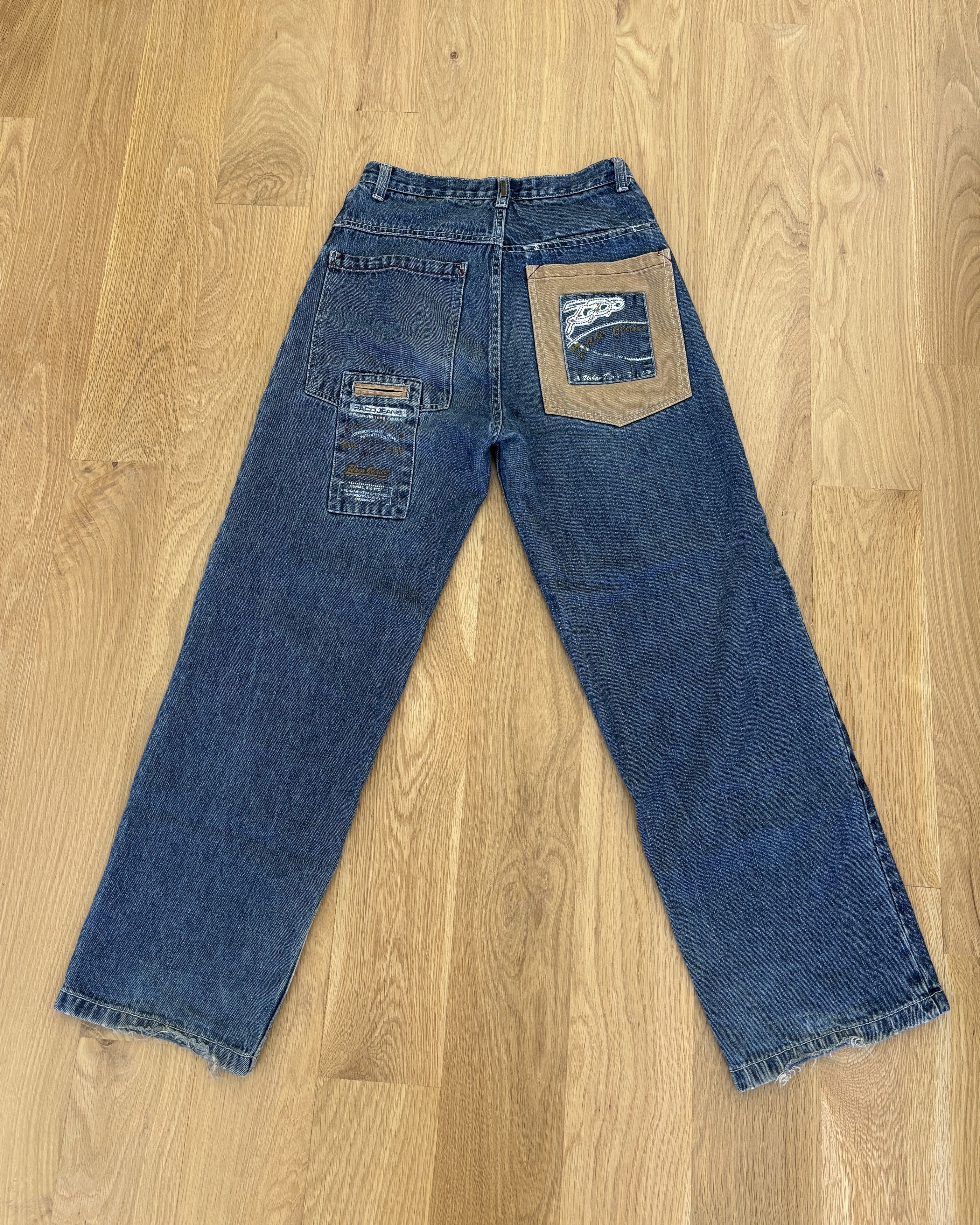 JNCO × Japanese Brand Rare Patchwork Paco Jeans Size US 30 / EU 46 - 2 Thumbnail
