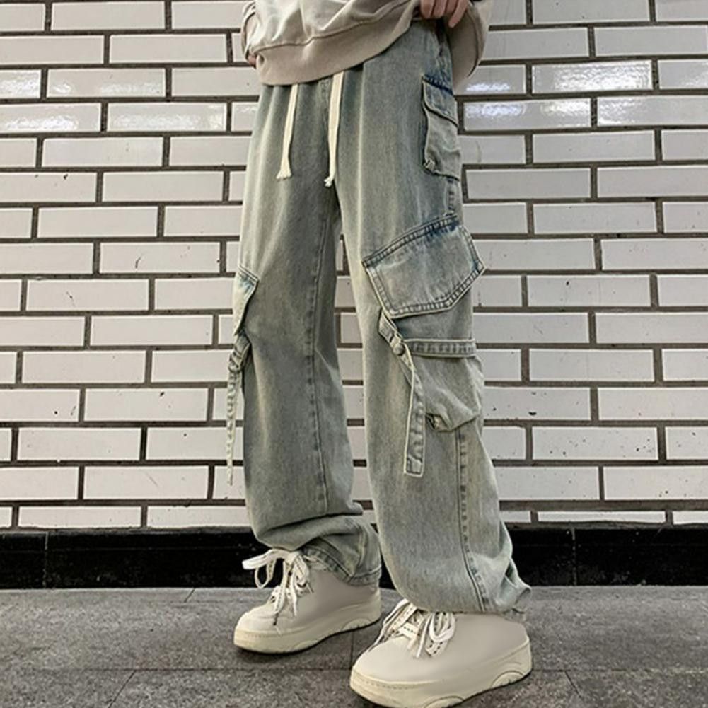 Japanese Brand × Jean Retro Straight Leg Cargo Pants Size US 27 - 6 Thumbnail