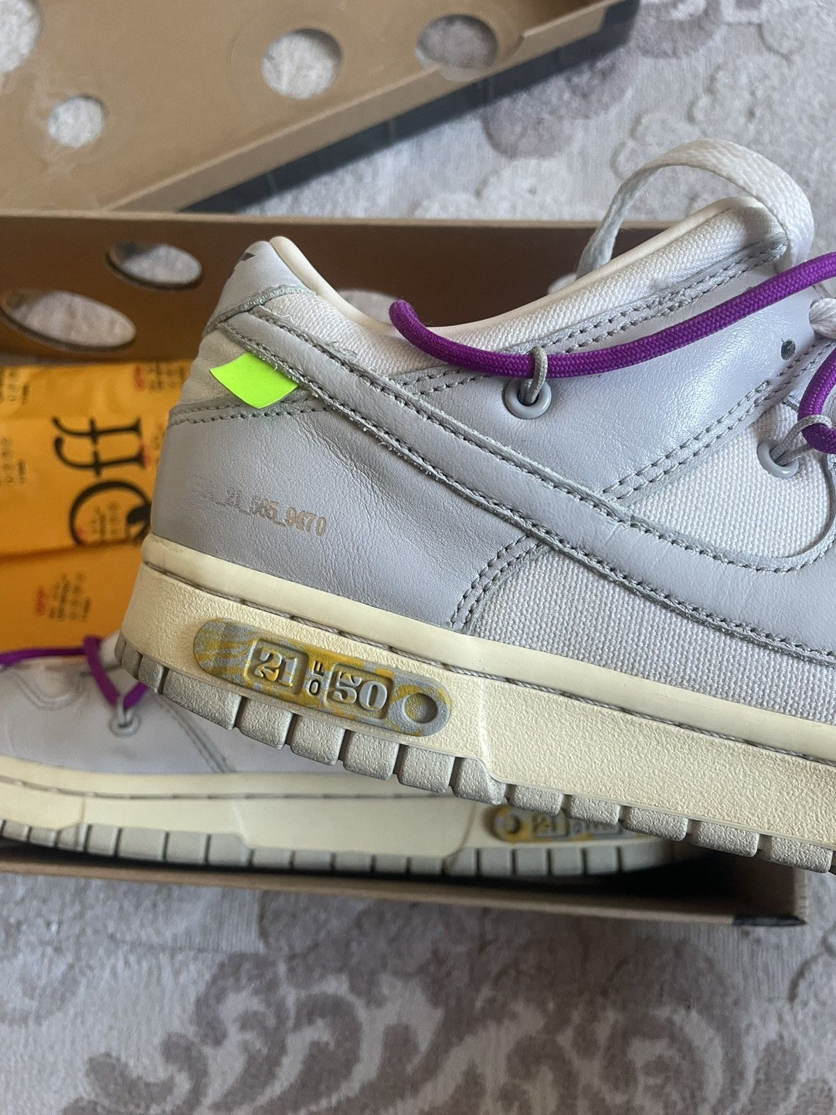 Nike × Off-White Dunk low x Off White LOT21 9us Size US 9 / EU 42 - 20 Thumbnail