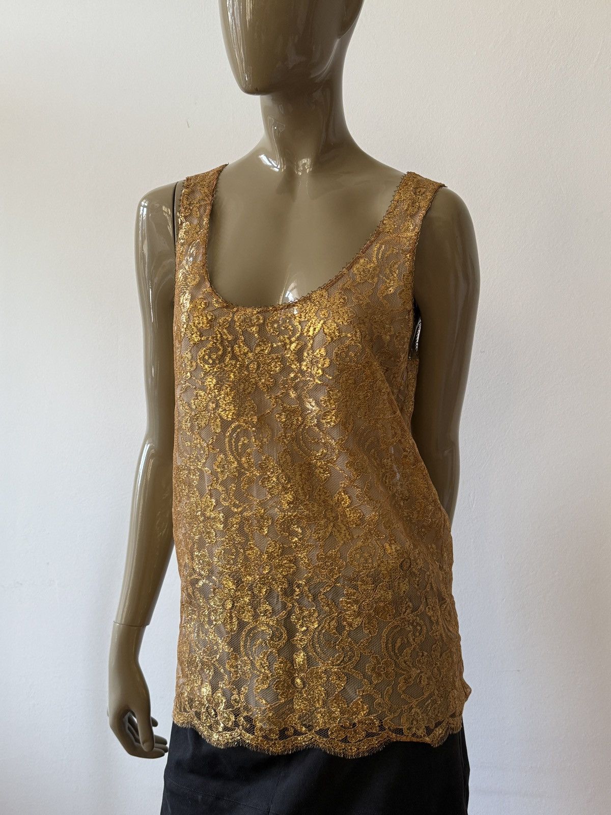 Dior Christian Dior blouse, Fall 1994/1995, size 40/8, golden Size S / US 4 / IT 40 - 3 Thumbnail