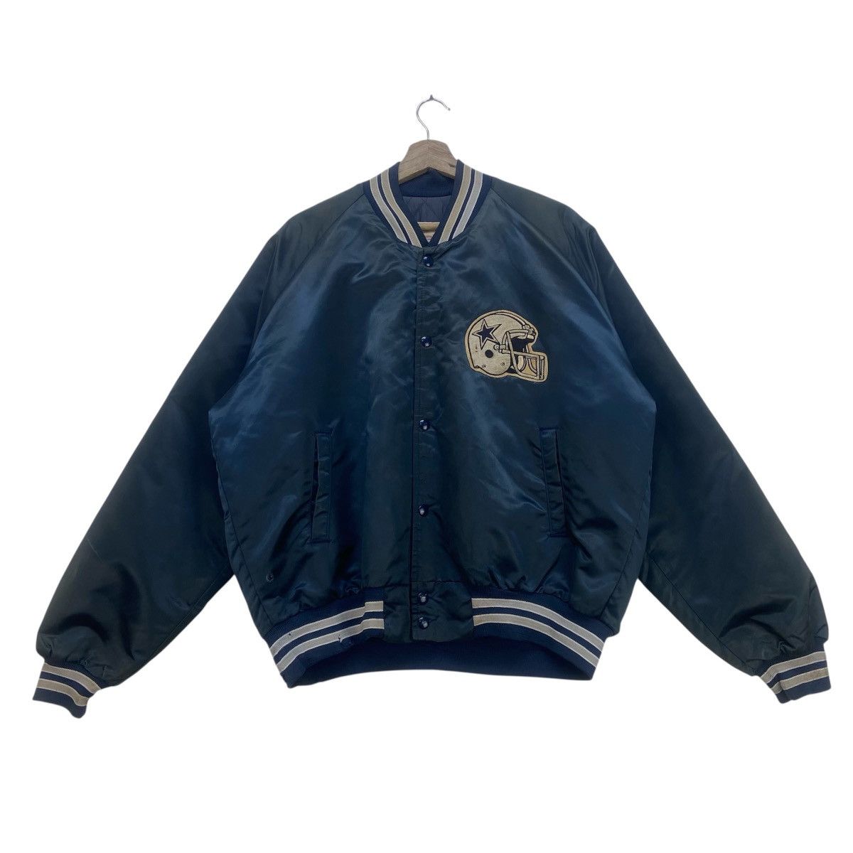 NFL Vintage NFL Cowboys by Chalk Line Big Logo Jacket Size US XL / EU 56 / 4 - 2 Thumbnail