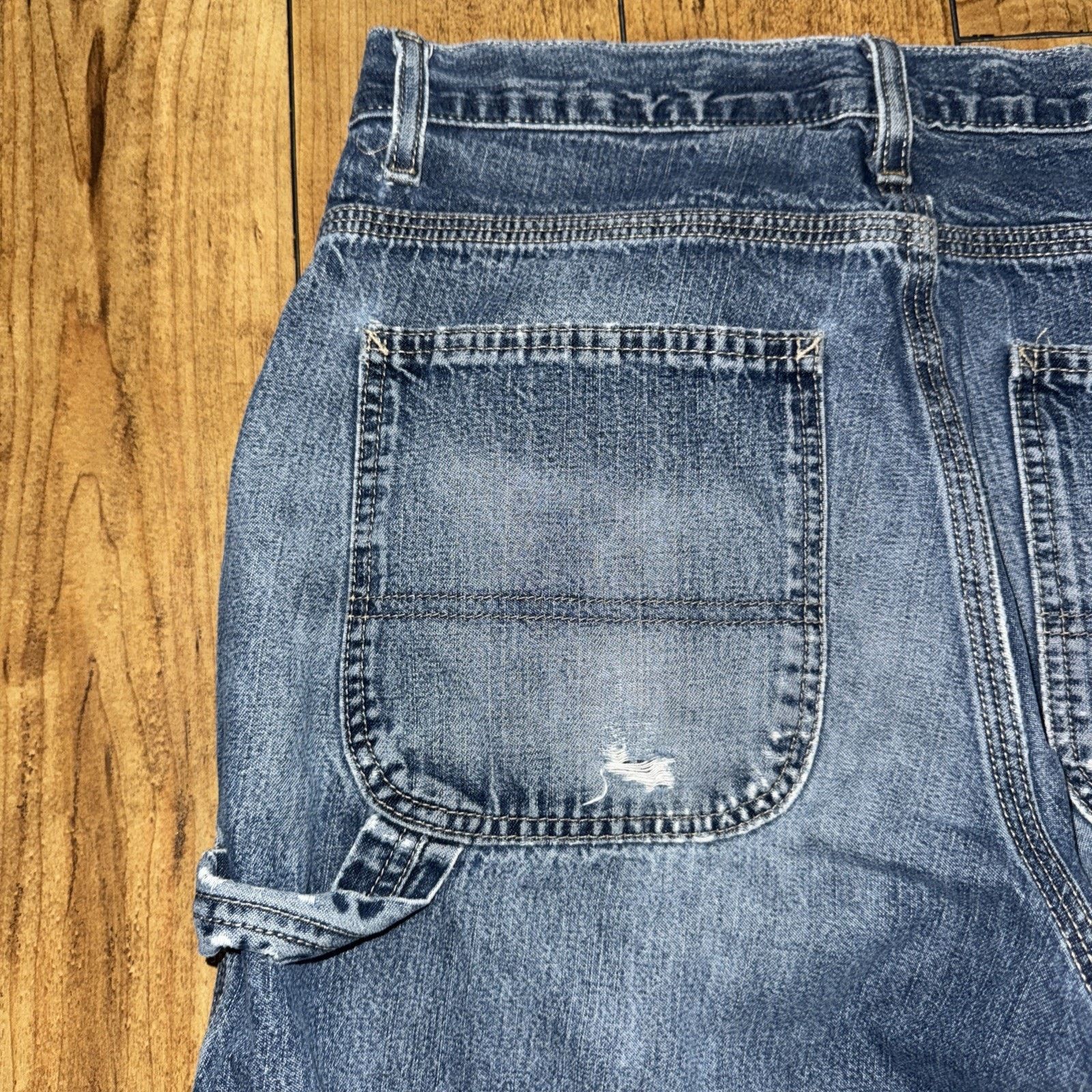 Gap × Vintage Vintage Y2K GAP Carpenter Pants Blue 30x27 Size US 30 / EU 46 - 10 Thumbnail