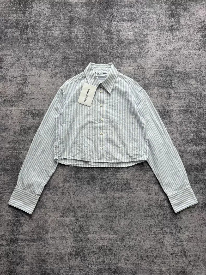 Acne Studios Acne Studios size 30 Blue and white striped short-sleeve sh Size 4XL / US 24-26 - 2 Thumbnail