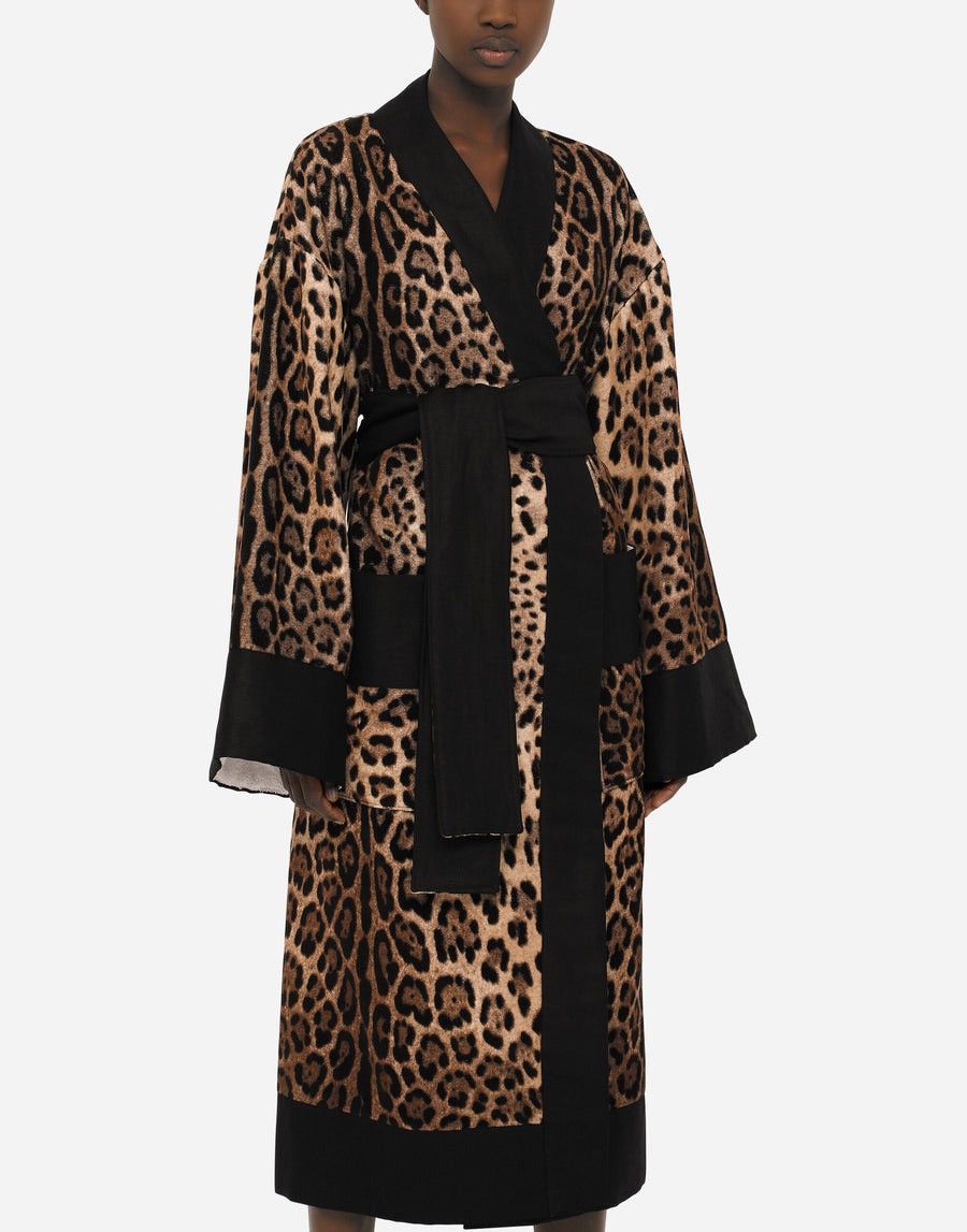 Dolce & Gabbana Dolce & Gabbana Terry Cotton Bath Robe Size M Size ONE SIZE - 3 Thumbnail