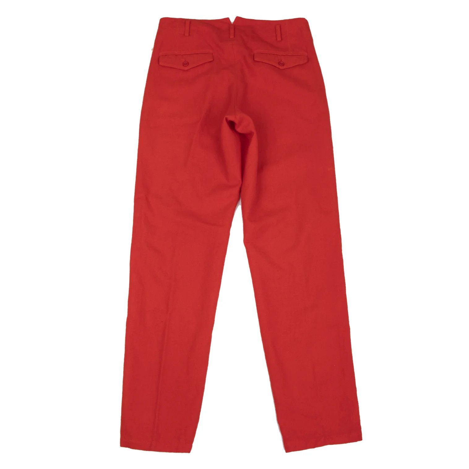 Jean Paul Gaultier Wool Dyed Striped Pants in Red Size 3 Size US 34 / EU 50 - 10 Thumbnail