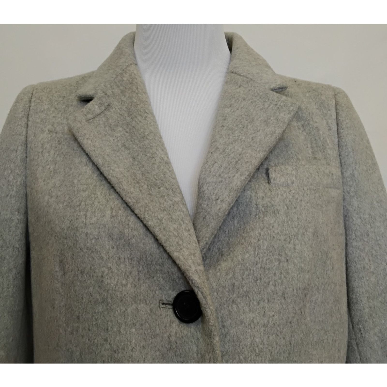 J.Crew J. Crew Wool Pea Coat By Nello Gori Women's 6 Gray Wool Size M / US 6-8 / IT 42-44 - 5 Thumbnail