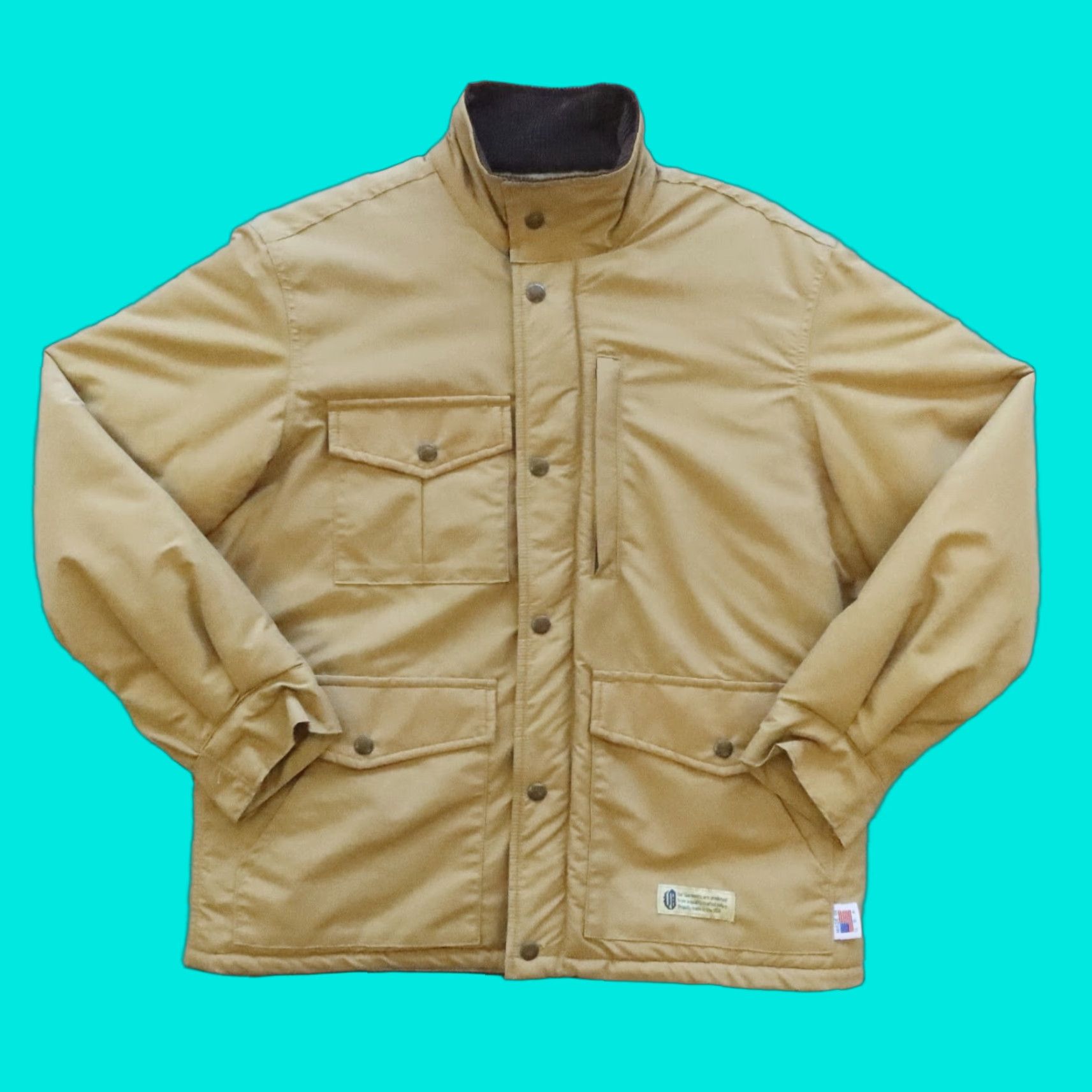 Vintage VINTAGE Deadstock Oregonian Outfitters Sherpa Jacket Parka Men M Khaki USA Size US M / EU 48-50 / 2 - 1 Thumbnail