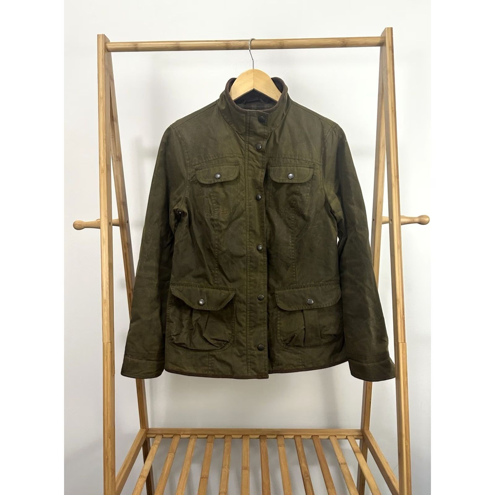 Eddie Bauer Eddie Bauer Women's Green Mountain Outdoor Wax Jacket Size M Size M / US 6-8 / IT 42-44 - 2 Thumbnail