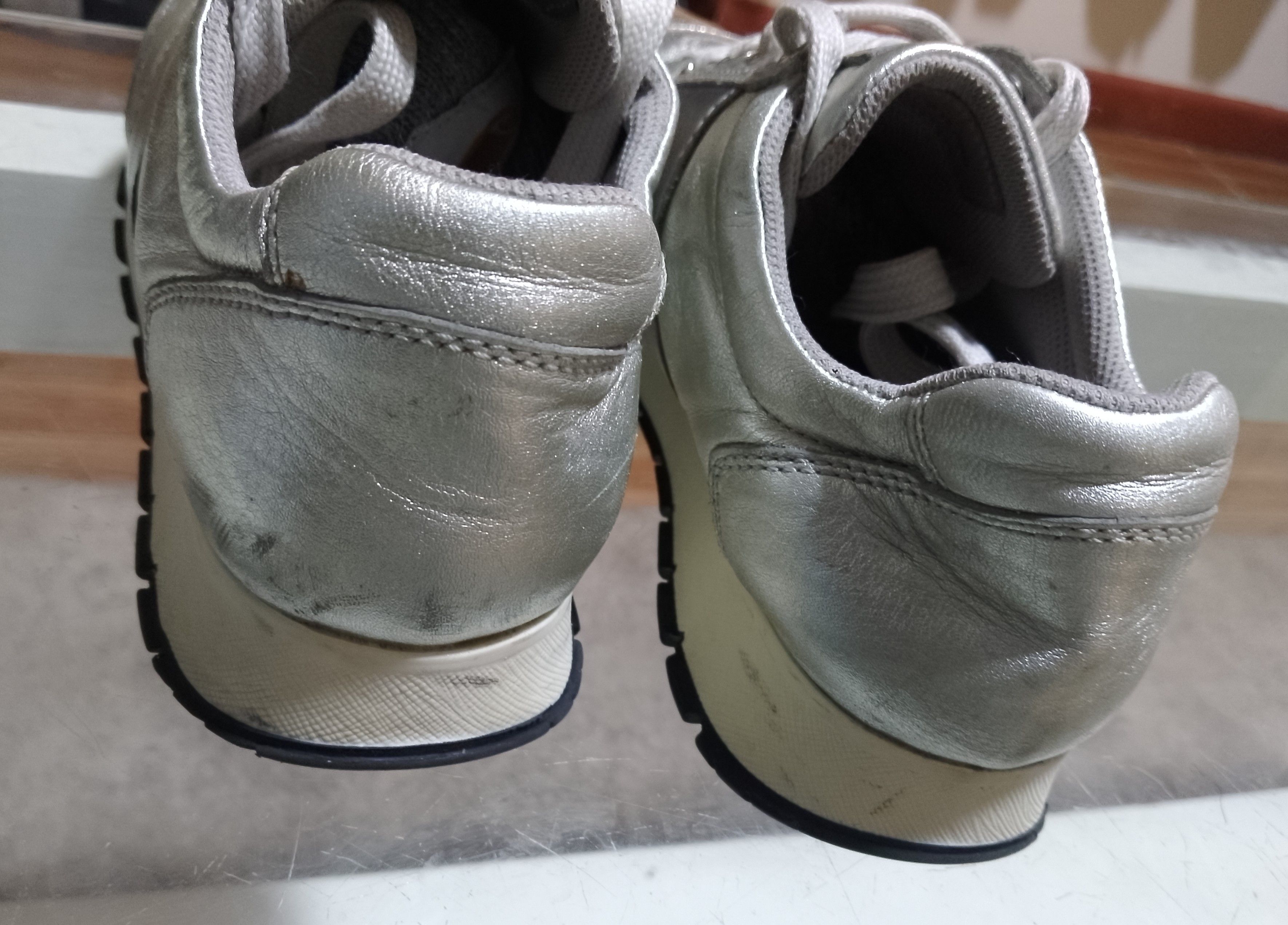 Prada Prada athletic metallic silver Size US 8.5 / IT 38.5 - 7 Thumbnail