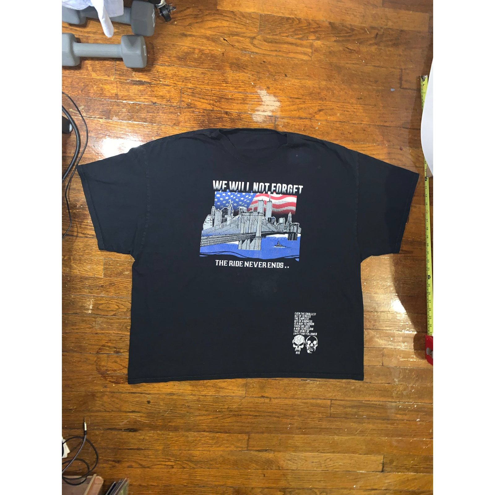 Other × Vintage NYC Punishers 9/11 Memorial T Shirt 2XL Twin Towers Biker Size US XXL / EU 58 / 5 - 3 Thumbnail