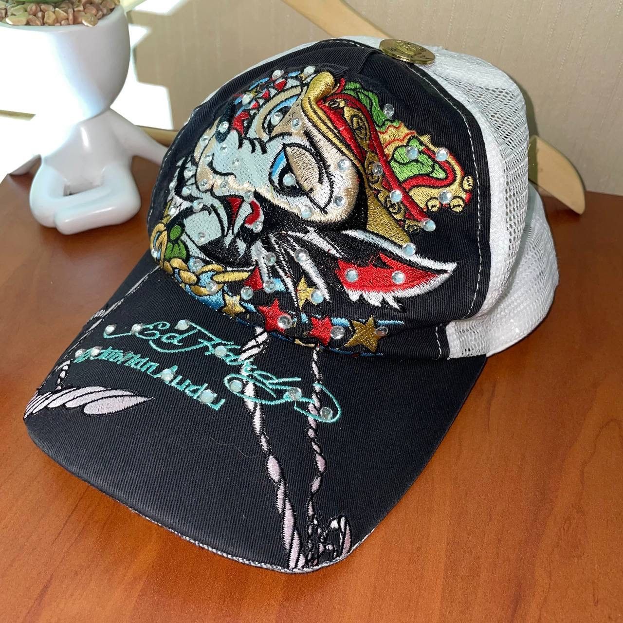Christian Audigier × Ed Hardy × Vintage Ed Hardy by Christian Audigier Vintage y2k Cap Size ONE SIZE - 3 Thumbnail