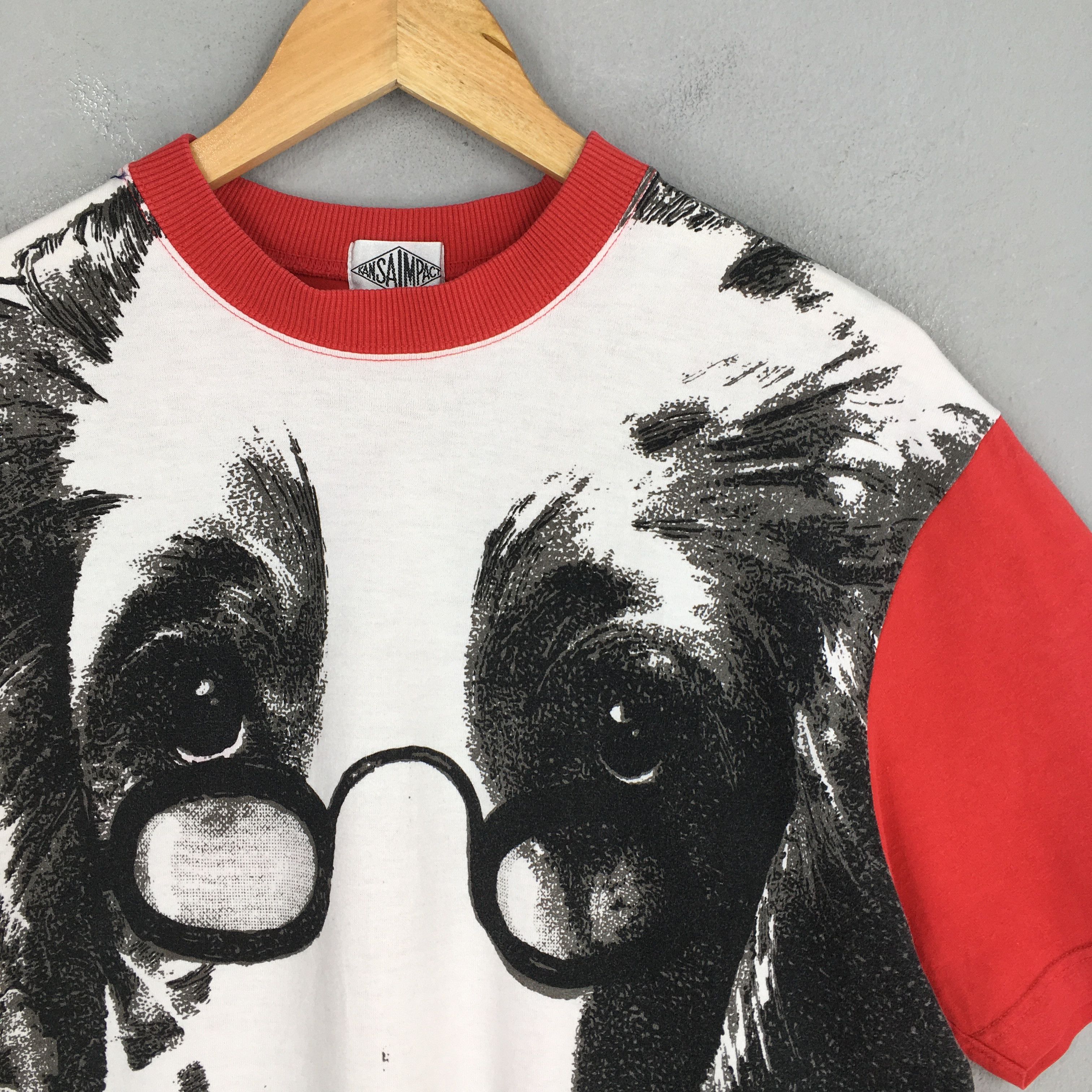 Kansai Yamamoto Vintage Kansai Yamamoto Impact Red T Shirt Medium Size US M / EU 48-50 / 2 - 5 Thumbnail