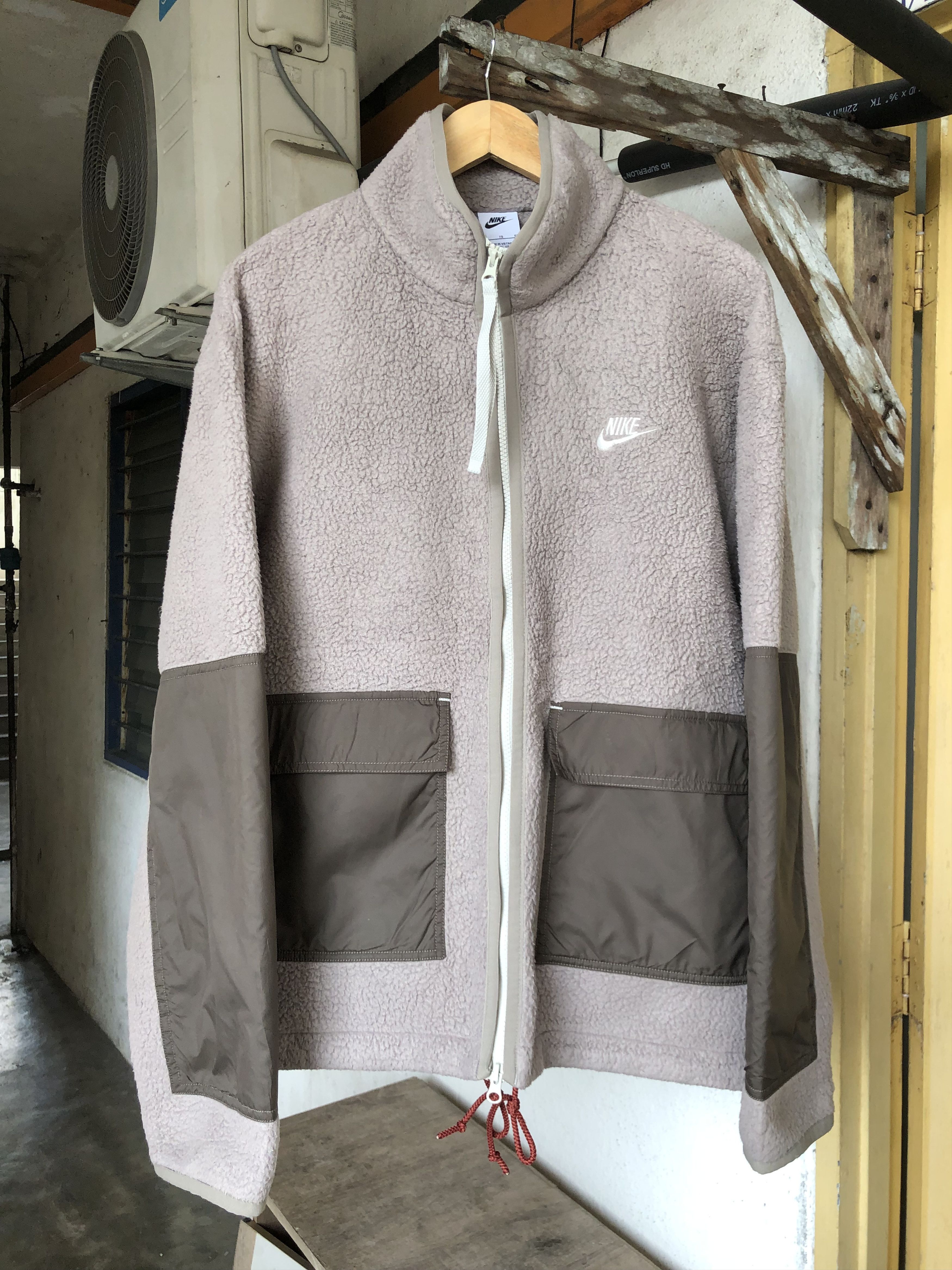 Nike Nike Pinwhell Two Tone Deep Pile Fleece Jacket Size US XL / EU 56 / 4 - 2 Thumbnail