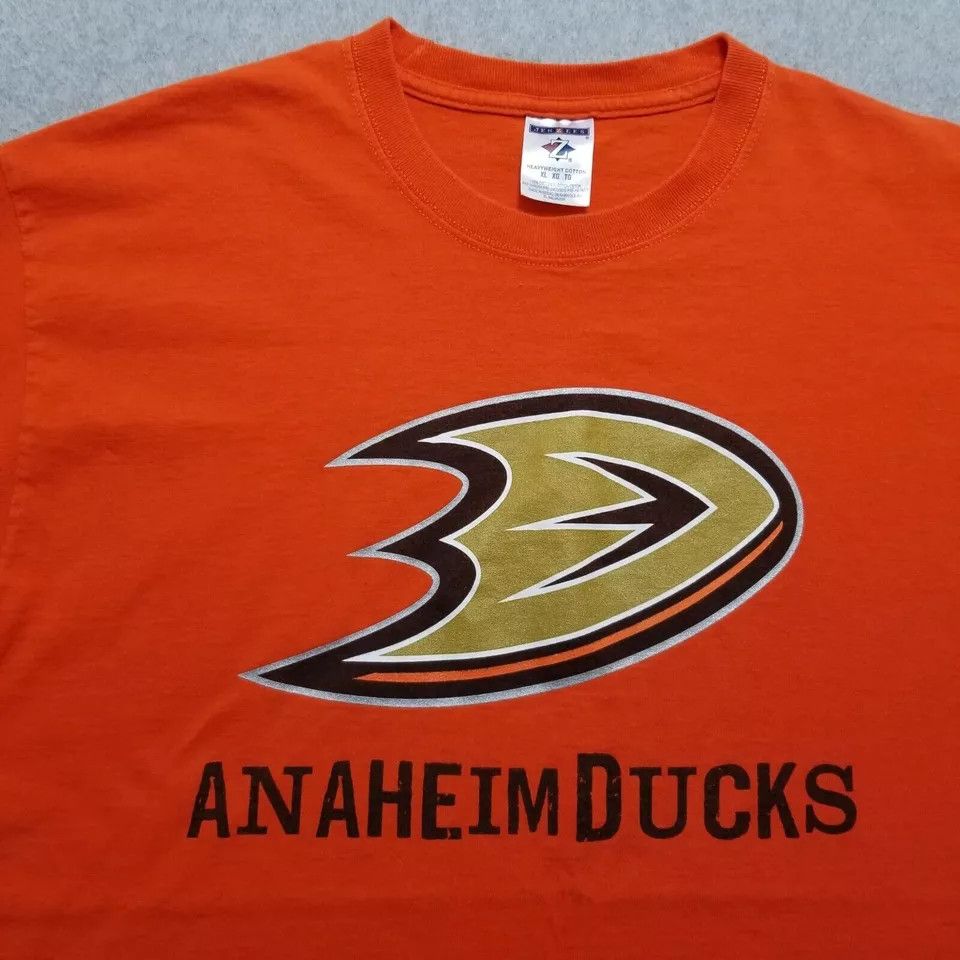 Jerzees Anaheim Ducks Shirt Mens XL Short Sleeve Crew Neck Jerzees Size US XL / EU 56 / 4 - 5 Thumbnail