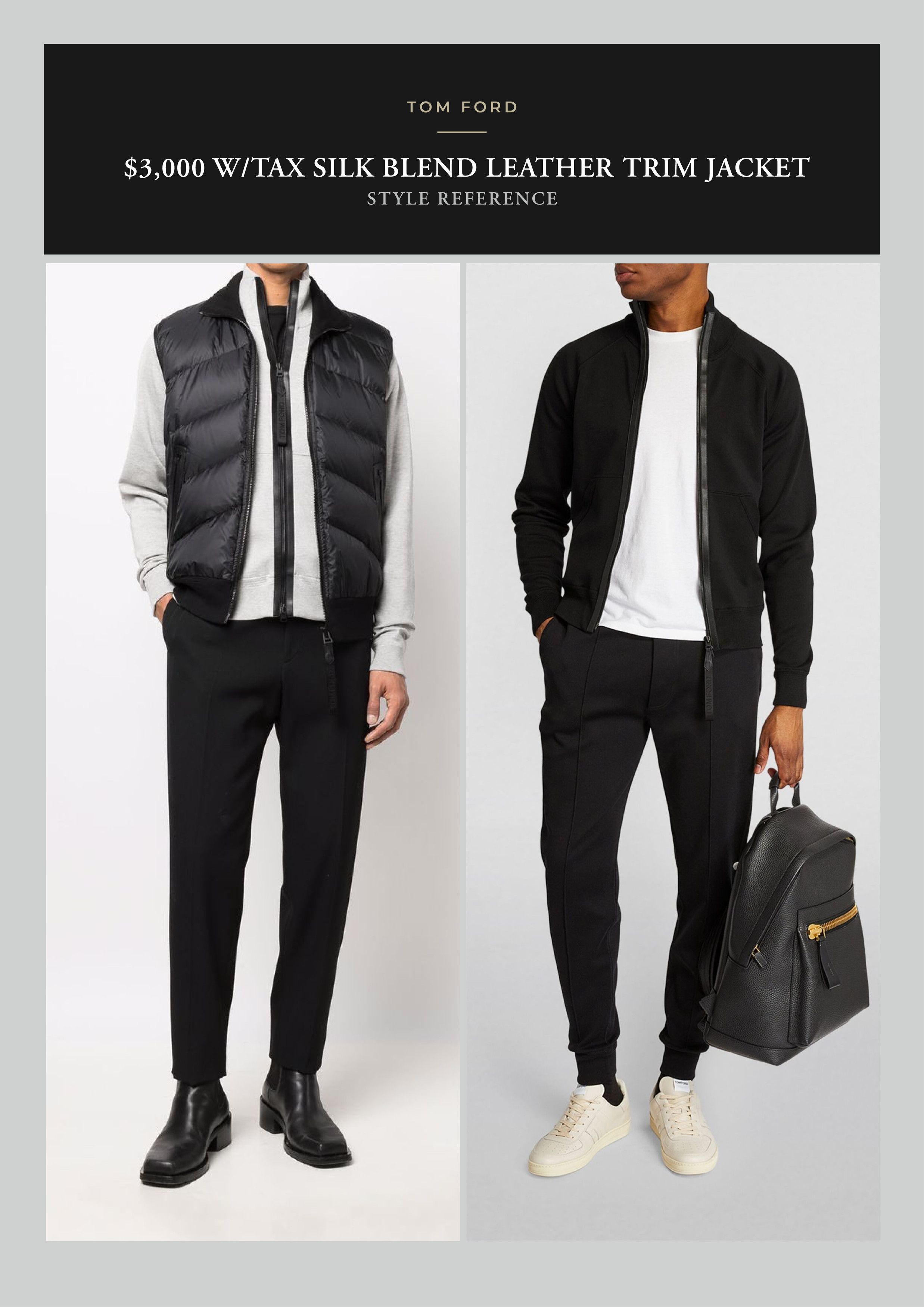 Tom Ford Best Dressed Rare $3K w/Tax Silk Blend Leather Accent Jacket Size US M / EU 48-50 / 2 - 10 Thumbnail