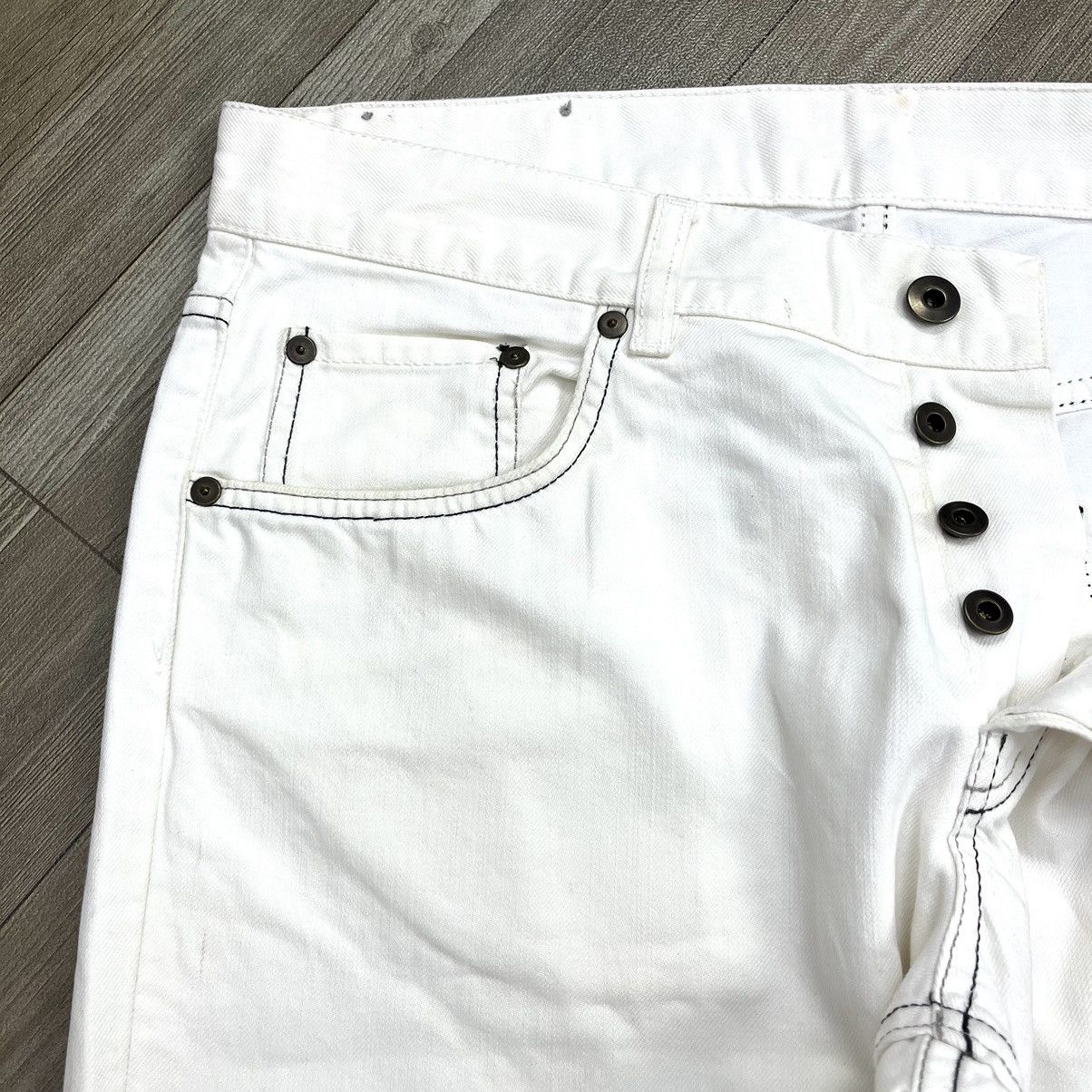 Miu Miu Miu Miu Denim White Pants Size US 30 / EU 46 - 5 Thumbnail