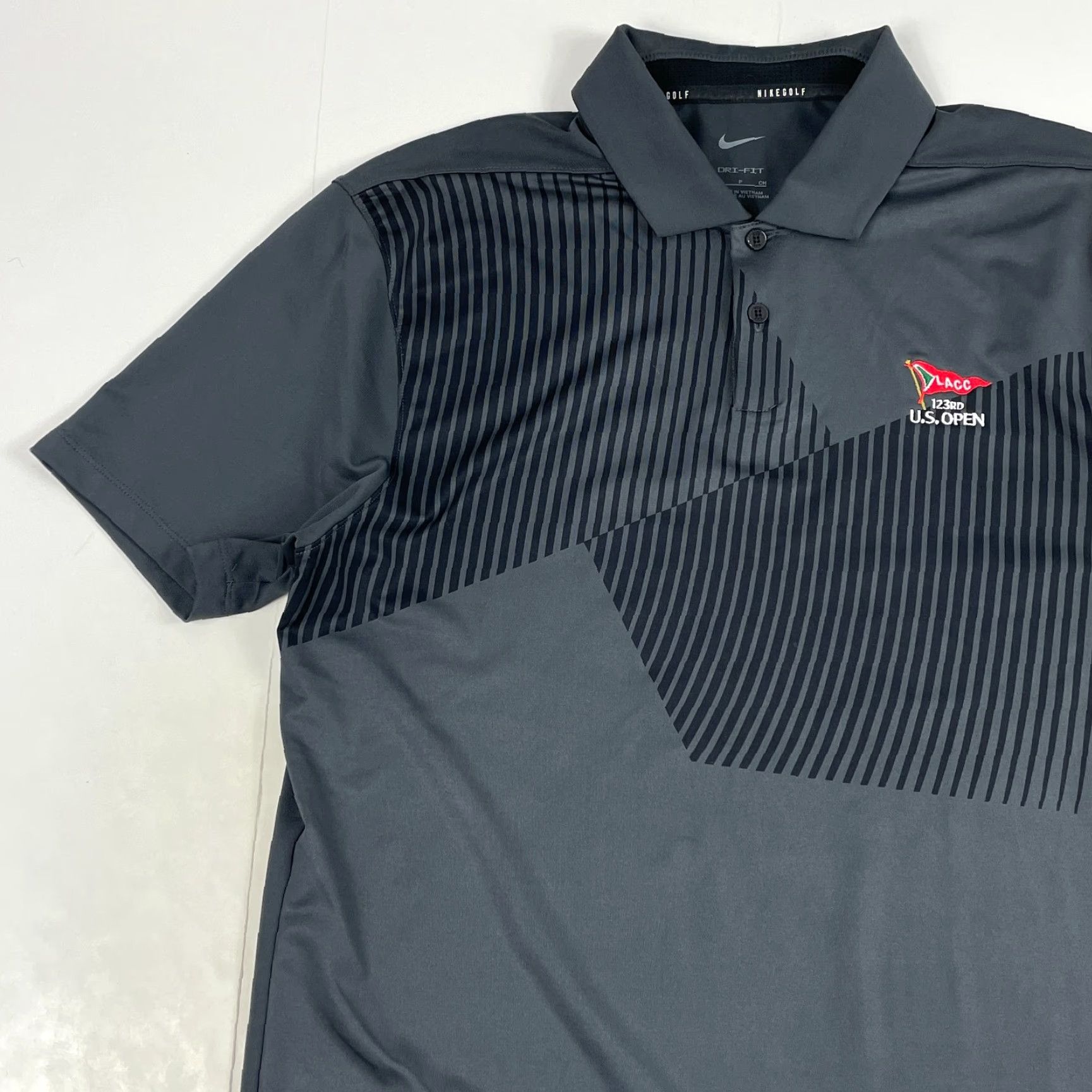 Nike Nike Polo Shirt Mens Small Gray Dri-Fit US Open Golf Short Sleeve Golfing Shirt Size US S / EU 44-46 / 1 - 2 Thumbnail