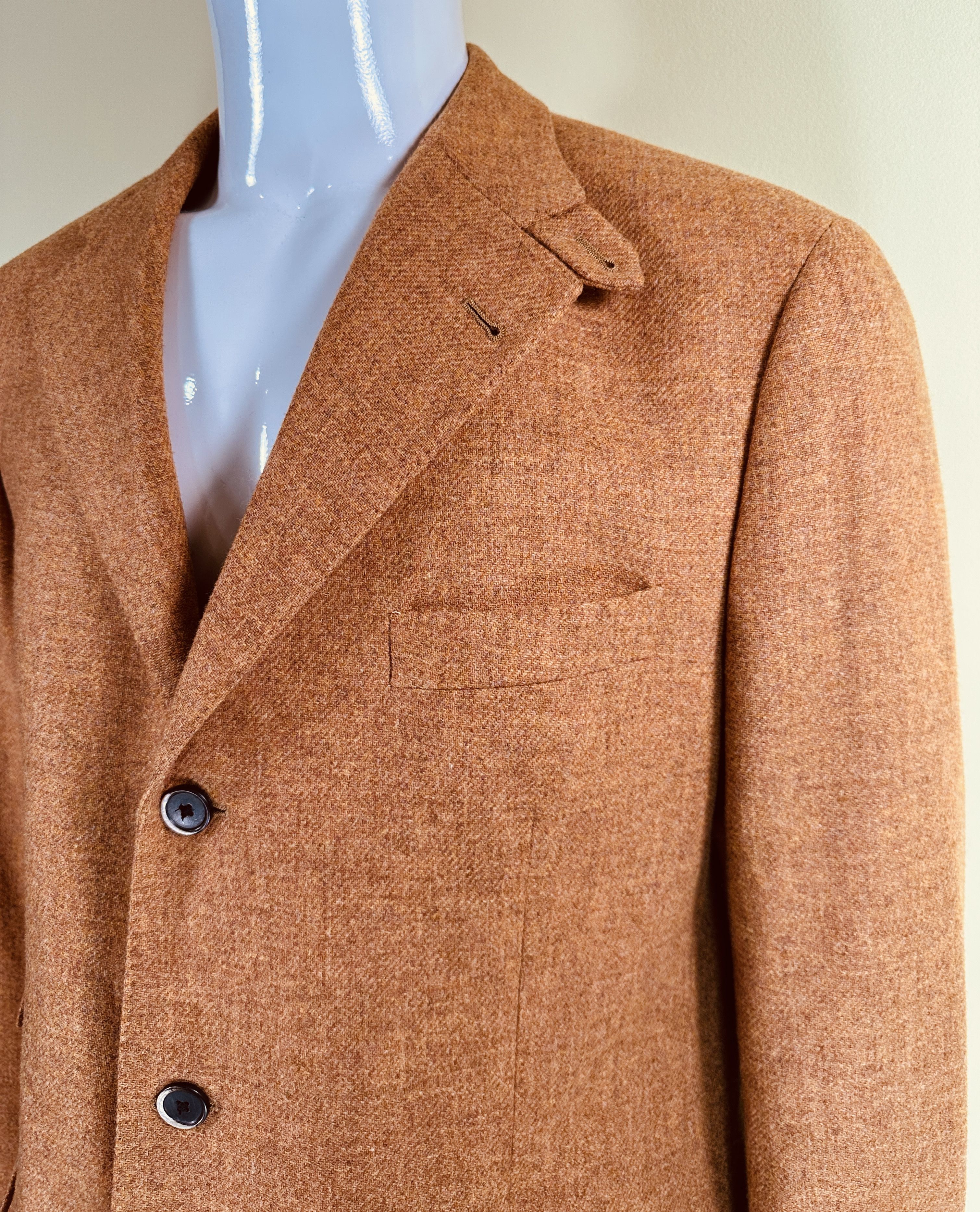 Corneliani Wool Yellow Blazer Size 54R - 5 Thumbnail