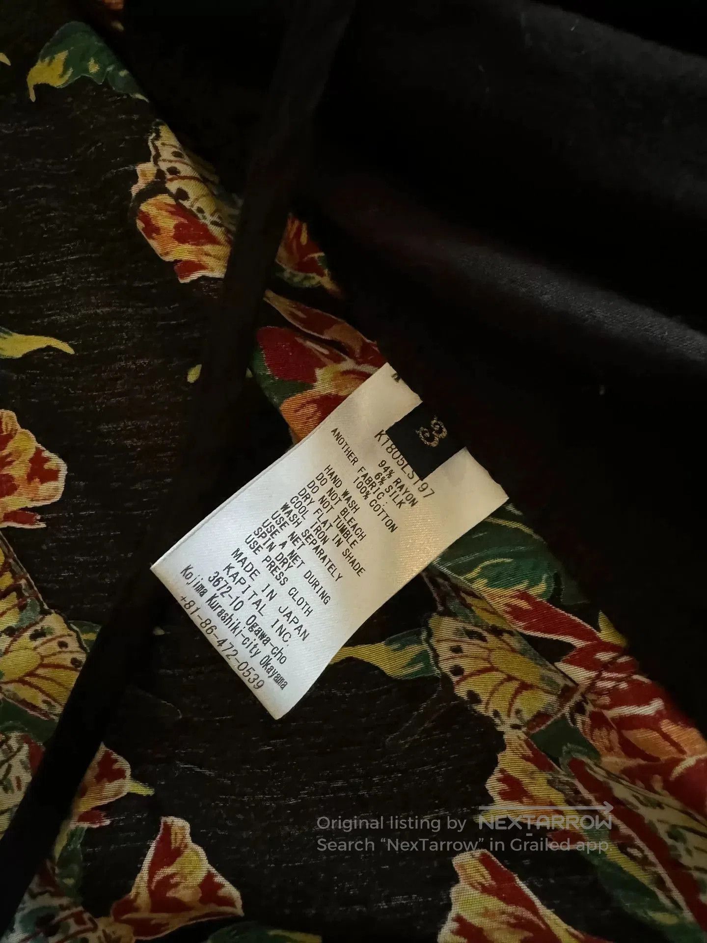 Kapital Kapital Tencel Floral Hawaiian Kimono. Size US L / EU 52-54 / 3 - 5 Thumbnail