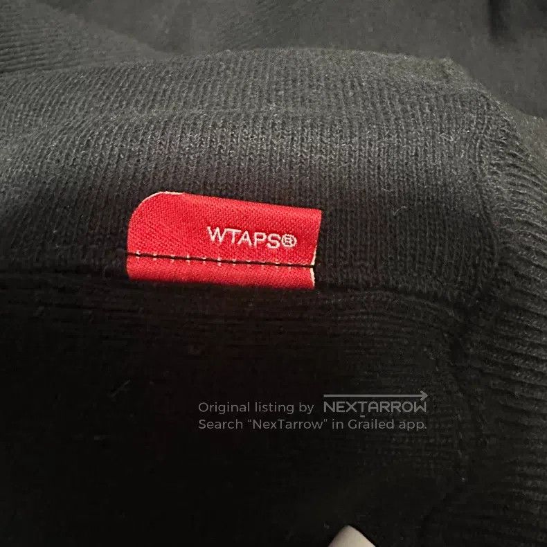 Wtaps Wtaps Black Embroidered Letter Thick Fleece Sweatshirt Size US S / EU 44-46 / 1 - 7 Thumbnail