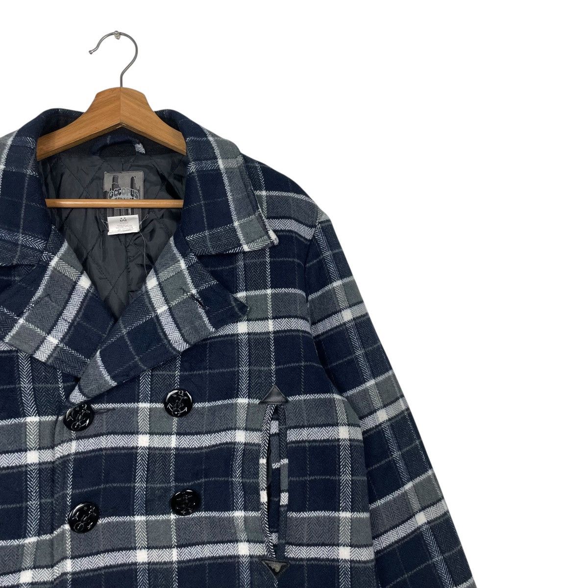 Japanese Brand Octopus Army Tartan Double Breasted Jacket Size US M / EU 48-50 / 2 - 5 Thumbnail