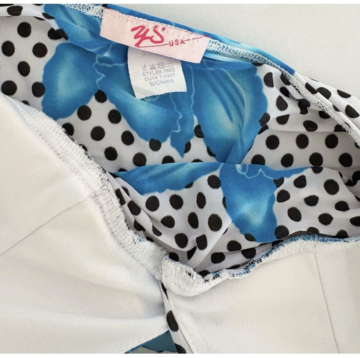 Japanese Brand Polka Dot Floral Belted Halter Top Shirt Blouse Size S 🤍💙 Size S / US 4 / IT 40 - 7 Thumbnail