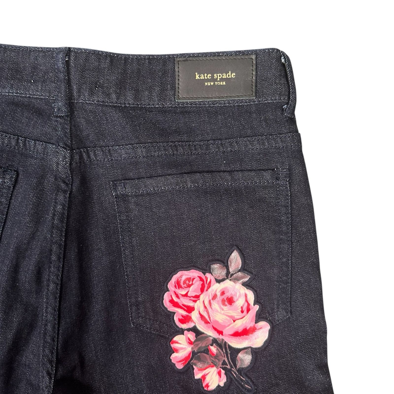 Kate Spade Kate Spade Broome Street Rose Kick Flare Crop Jeans Size 26 Size 26" / US 2 / IT 38 - 7 Thumbnail