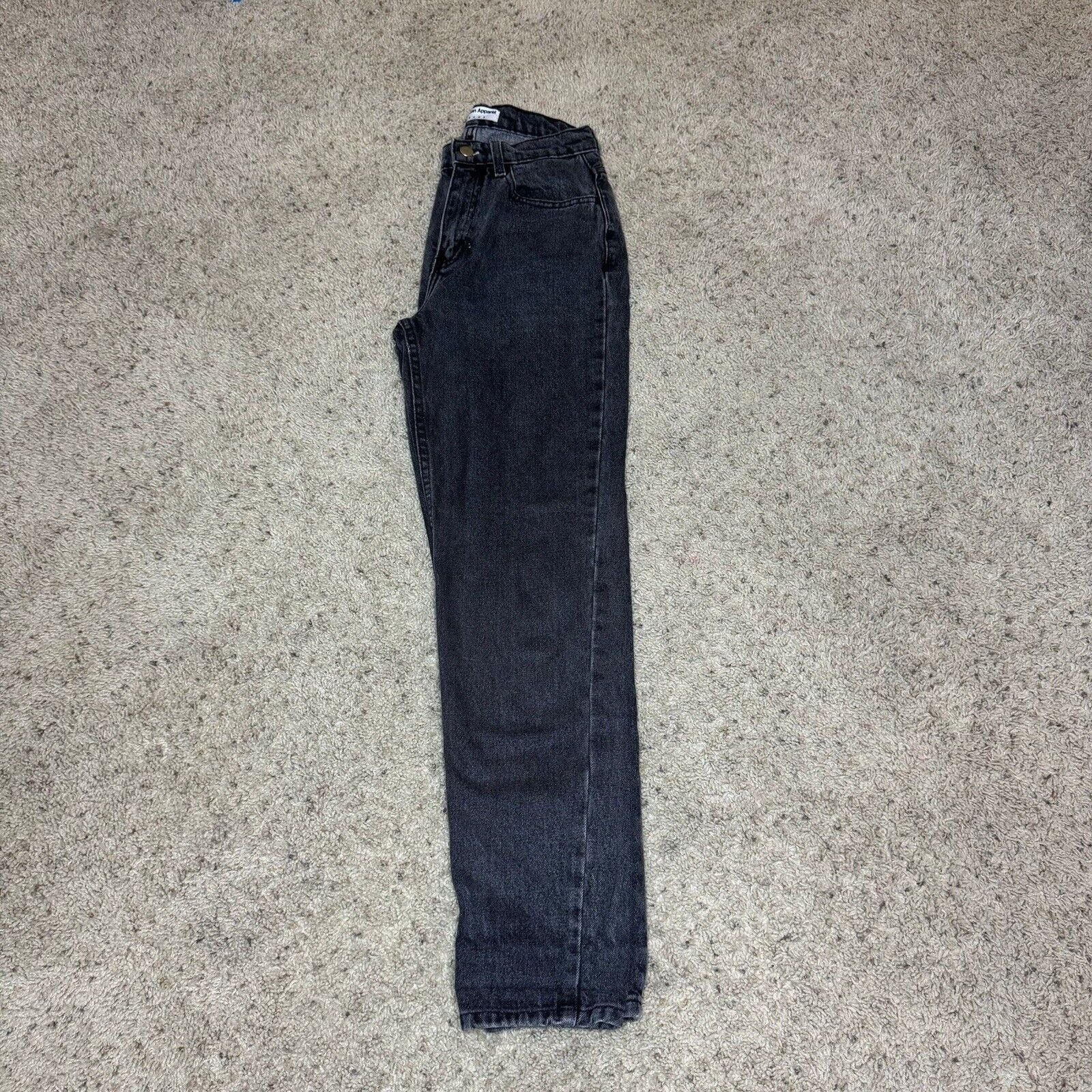 American Apparel American Apparel Womens Jeans Black Straight Leg Baggy Pants Size 42" / US 20 - 6 Thumbnail