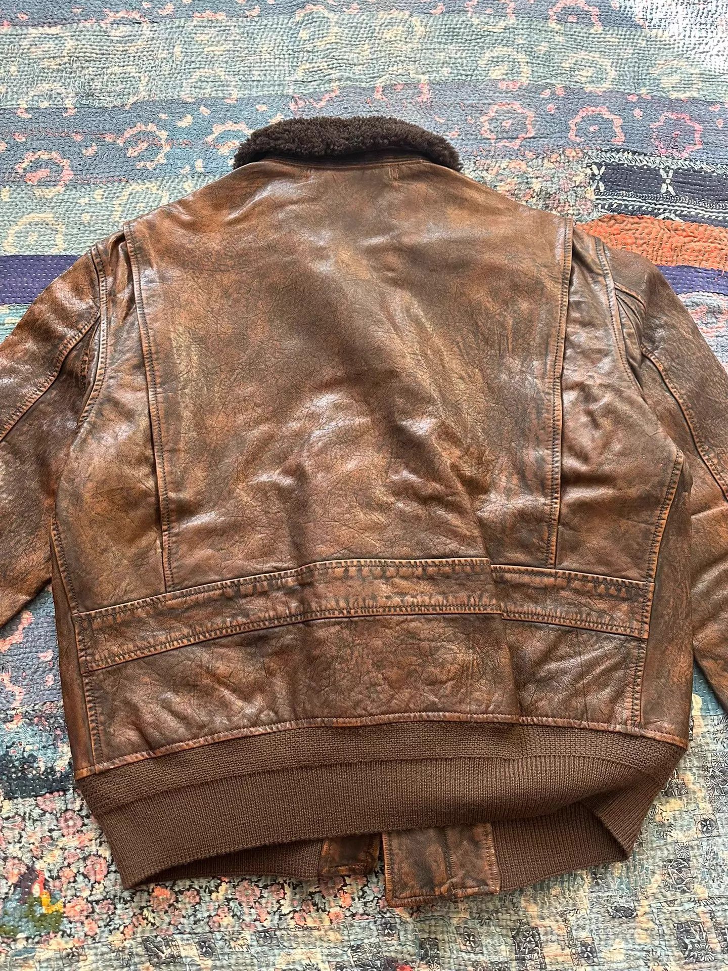 Polo Ralph Lauren Polo Ralph Lauren G1 Distressed Leather Fur Collar Size US L / EU 52-54 / 3 - 2 Thumbnail
