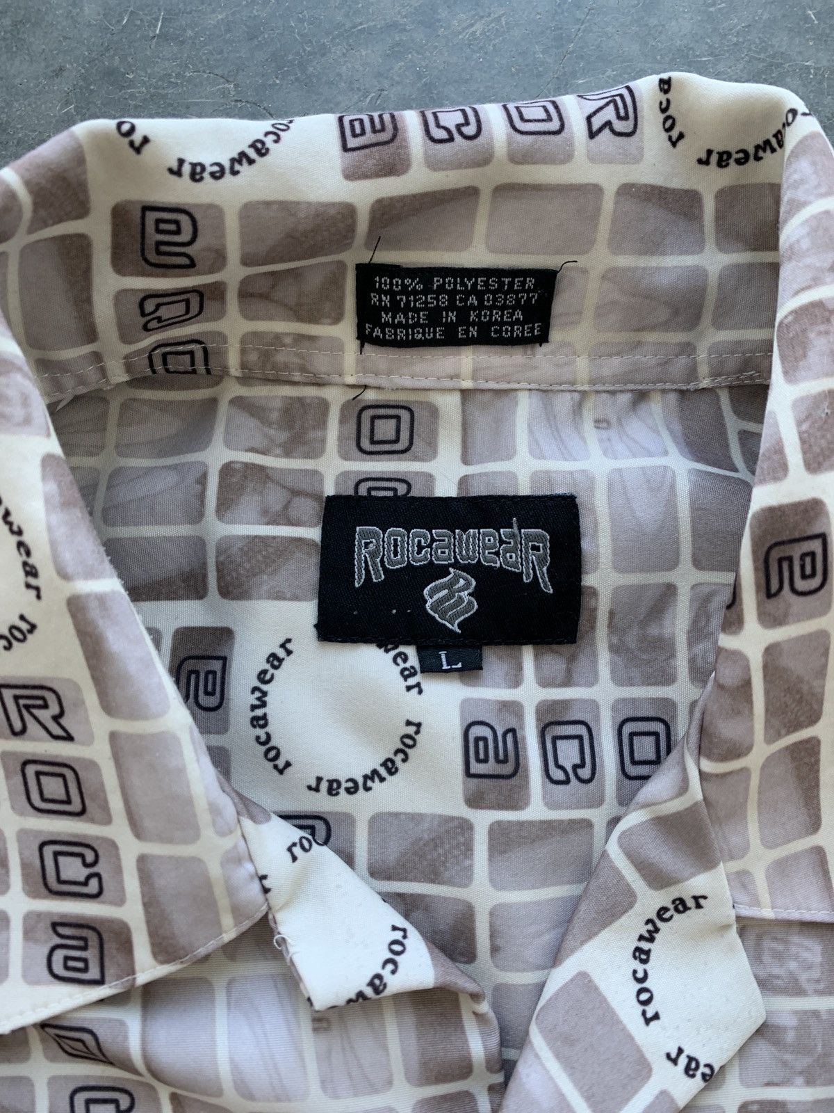 Rocawear × Vintage Crazy Vintage Y2K Rocawear Camp Collar Shirt Baggy Oversized Size US XL / EU 56 / 4 - 6 Thumbnail