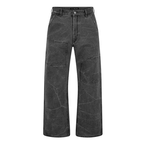 Pre-owned Acne Studios O1g2r1mq0624 Jeans In Carbon Grey