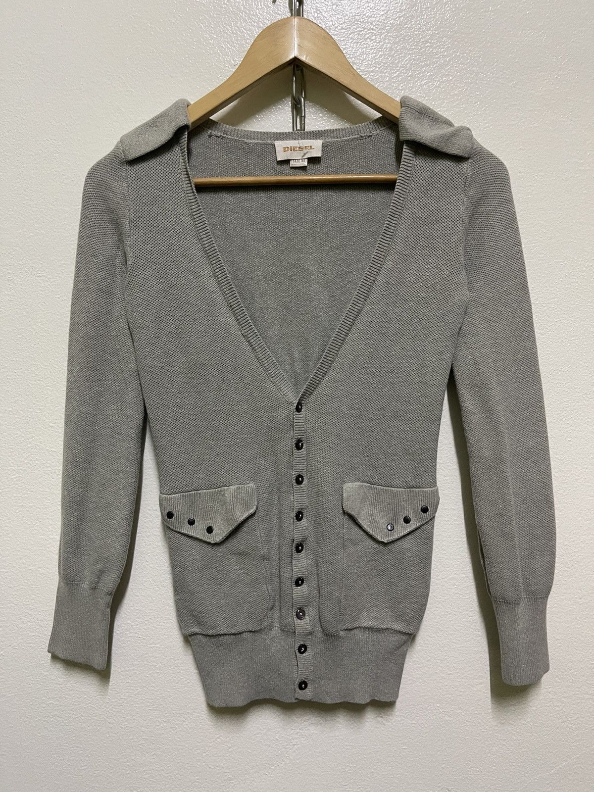 image of Diesel Cardigan in Grey, Women's (Size XS)