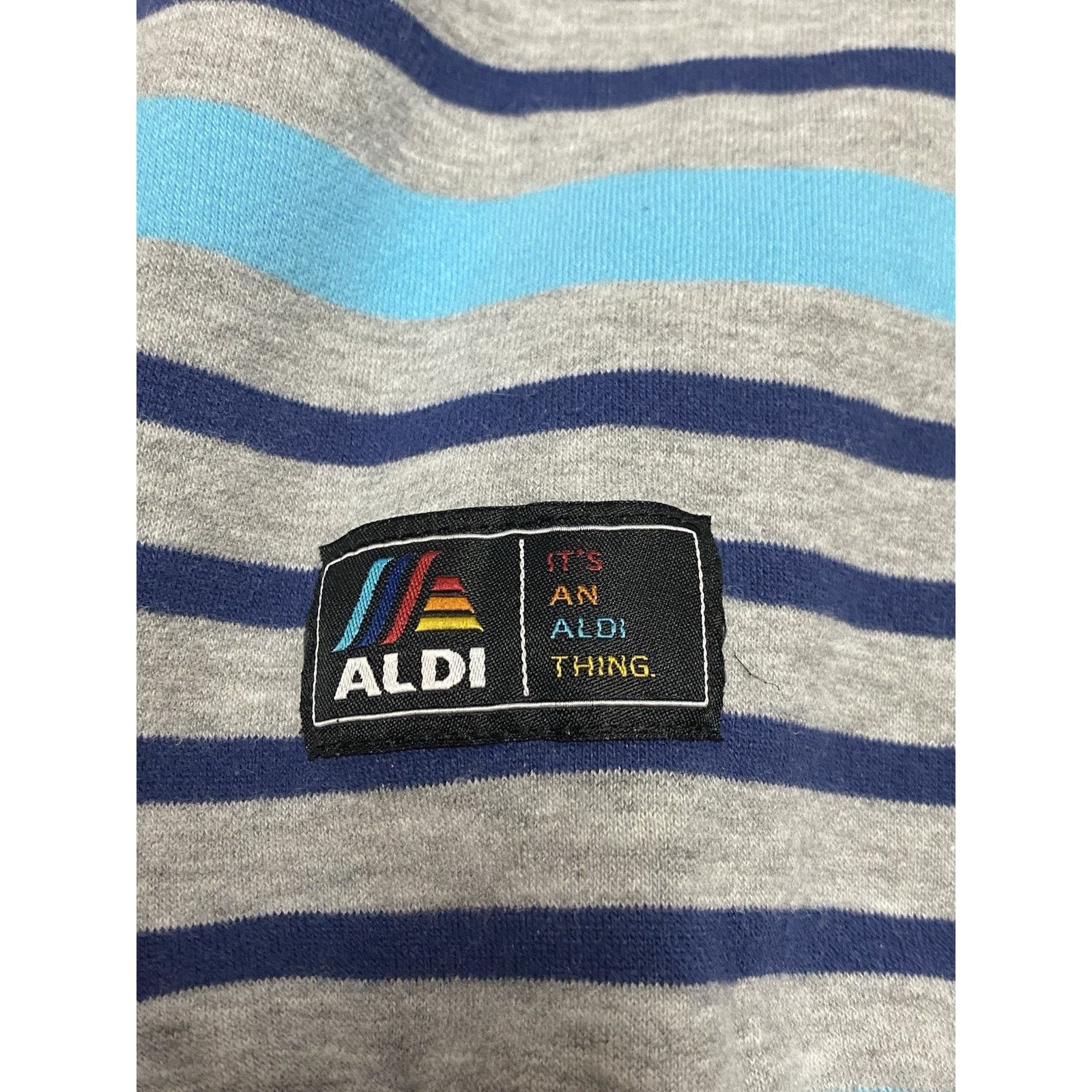 Other Aldi Sweatshirt Mens M Crewneck Stripes Retro Cuffs Size US M / EU 48-50 / 2 - 2 Thumbnail