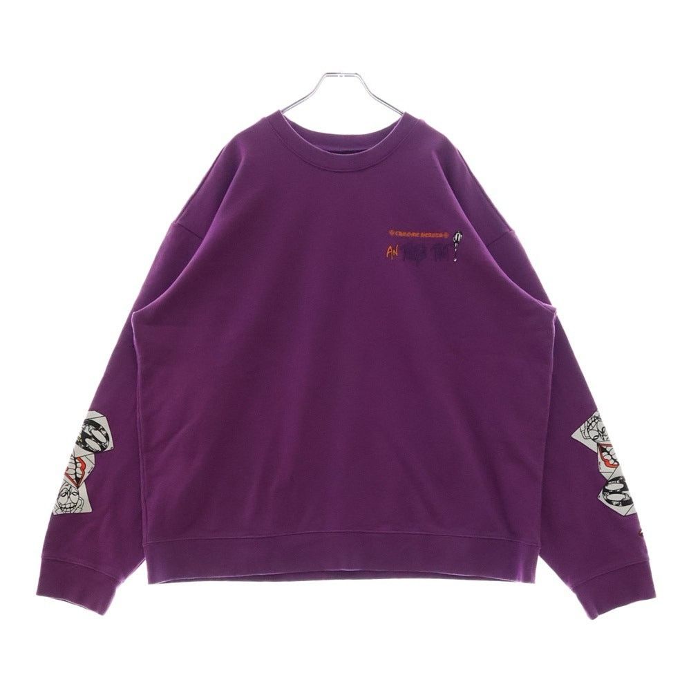 スウェット・トレーナー Chrome Hearts Matty Boy I Want More Not Less Crewneck Purple mattychlspurp1_5a797c5e-ca22-